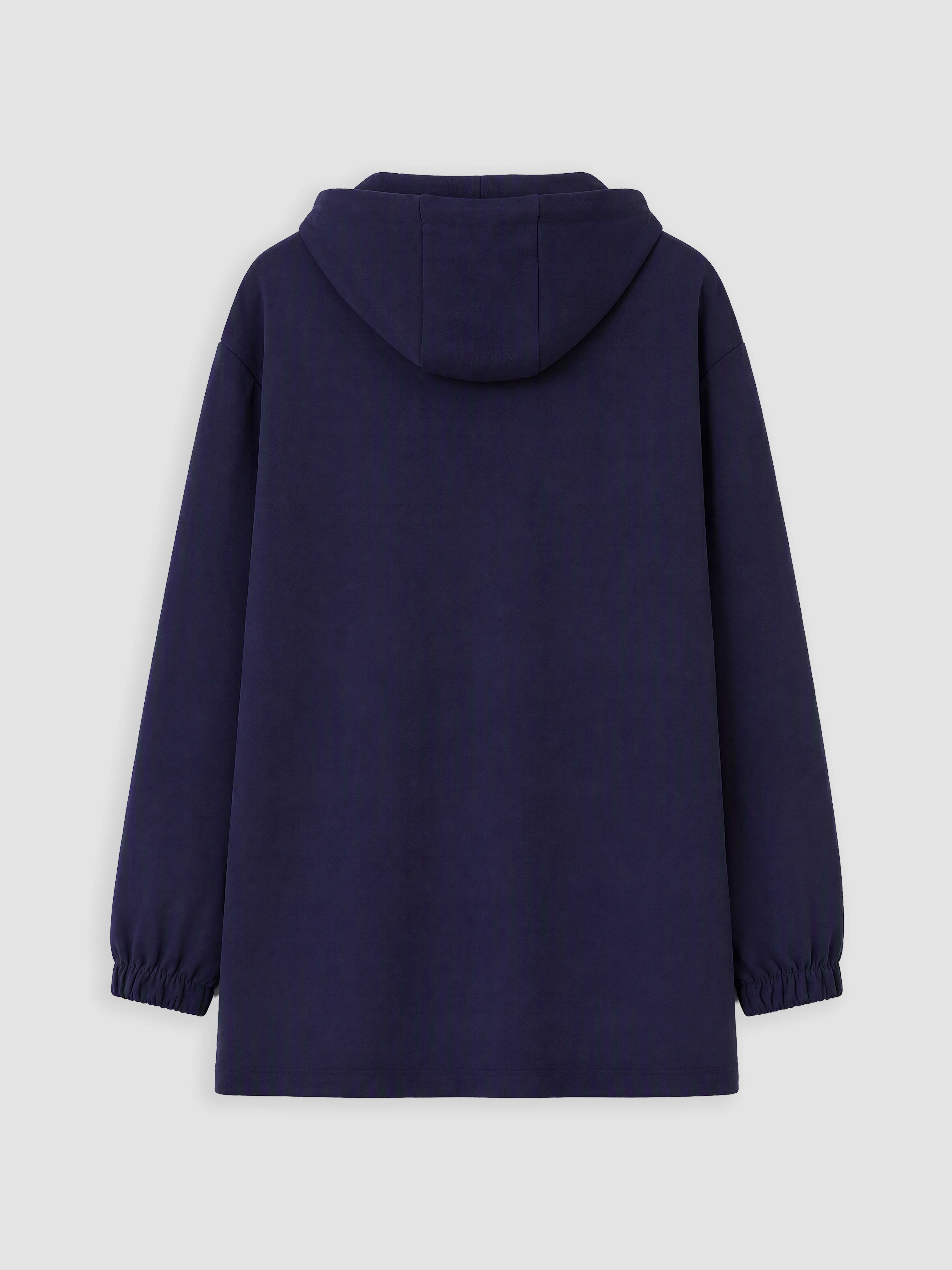 LCW Curve Büyük Beden Kapüşonlu Kadın Sweatshirt Tunik görsel 3