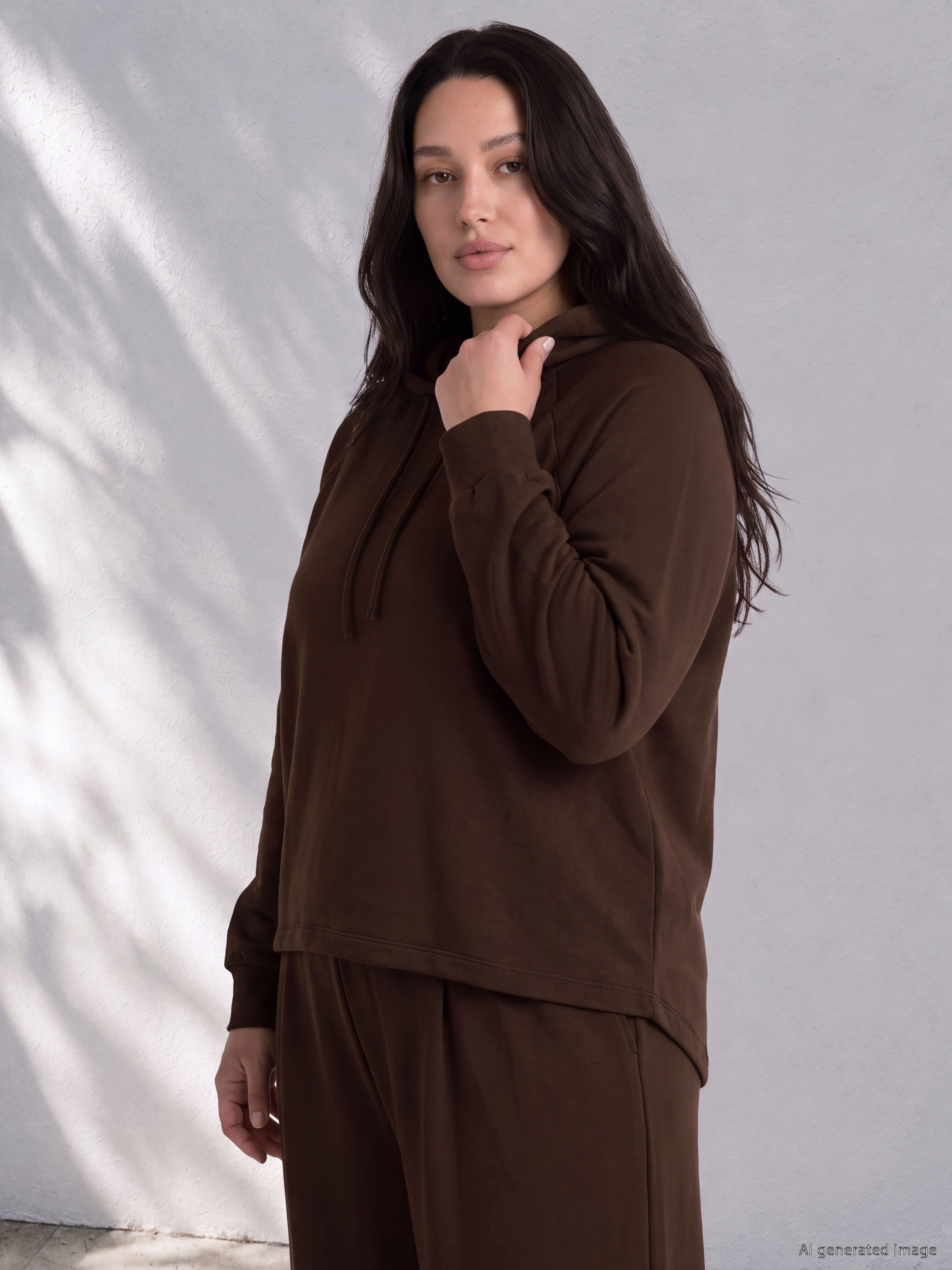 LCW Curve Büyük Beden Kadın Hoodie