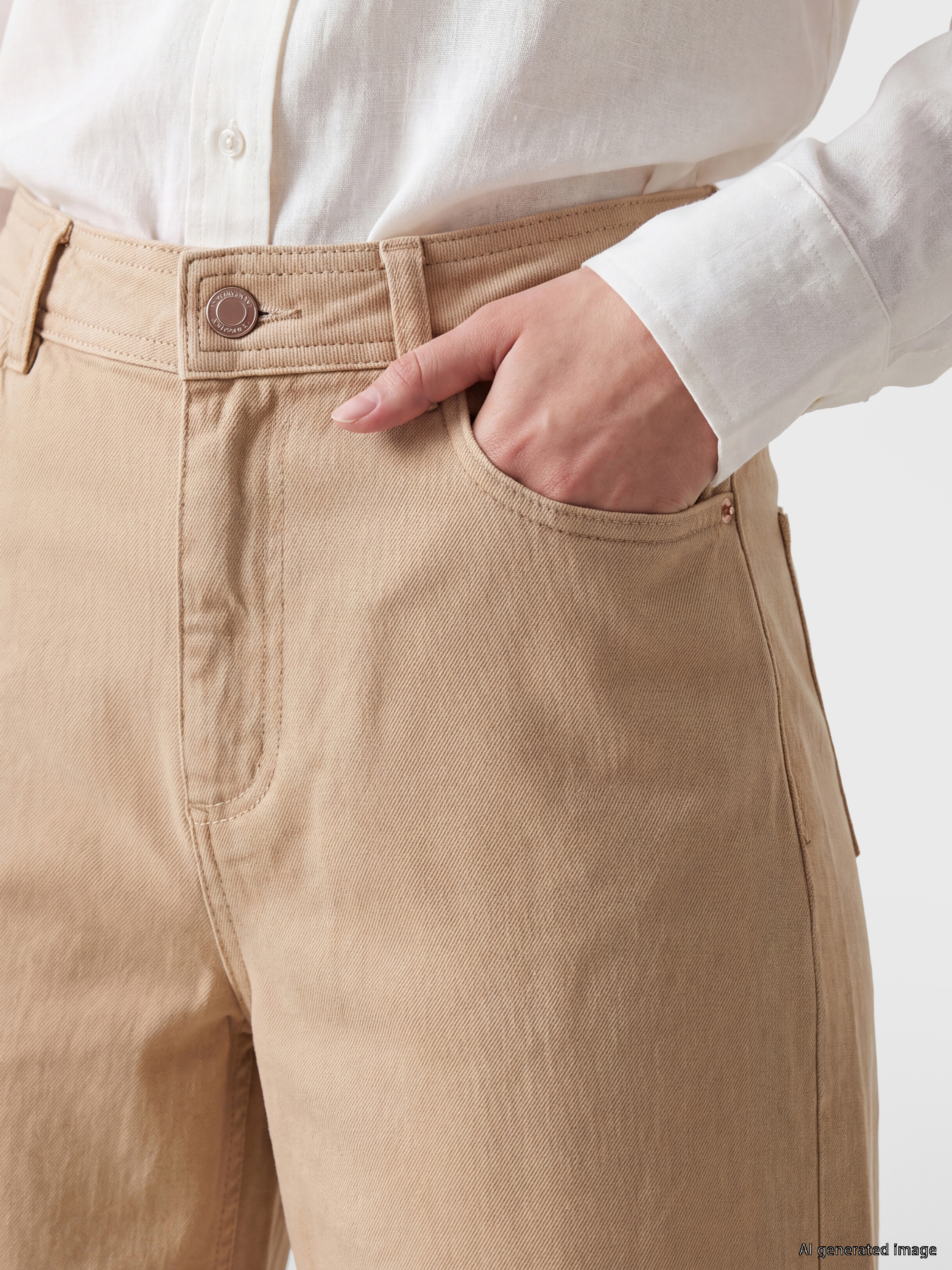 LC WAIKIKI Flare Kadın Jean Pantolon görsel 3
