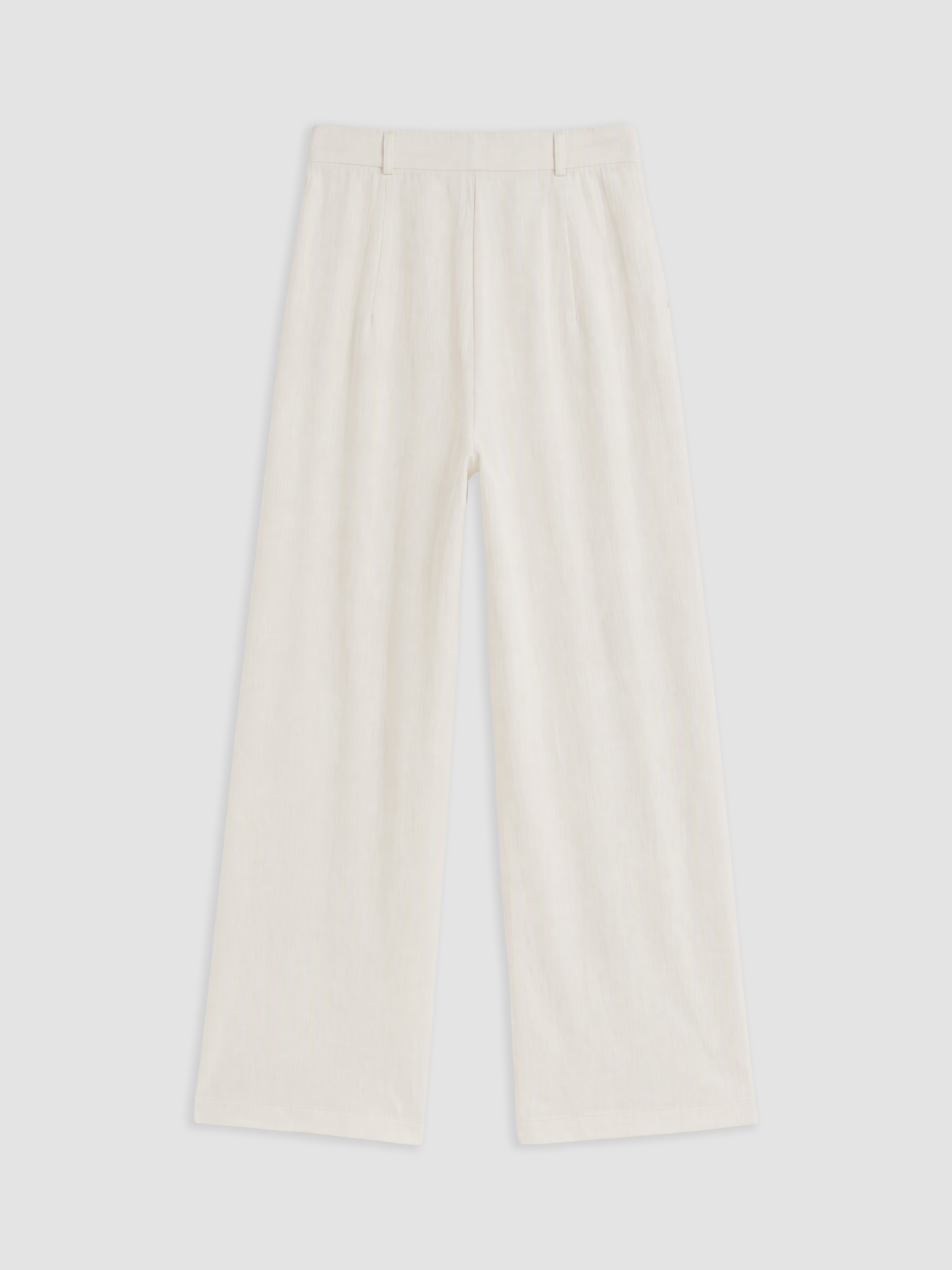 LCW Comfort Geniş Paça Pileli Kadın Kumaş Pantolon görsel 5
