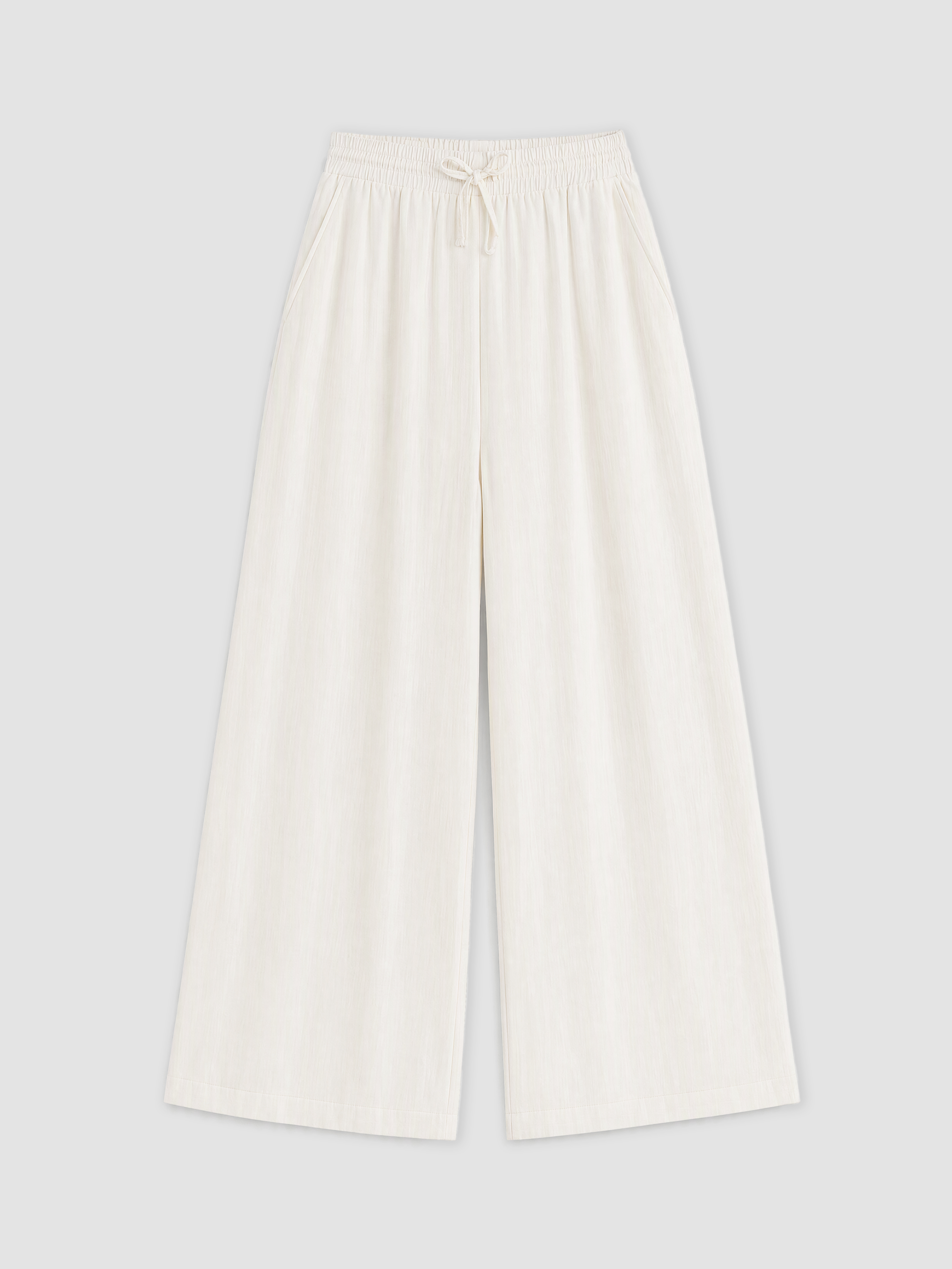 LCW Modest Beli Lastikli Geniş Paça Kadın Pantolon görsel 5