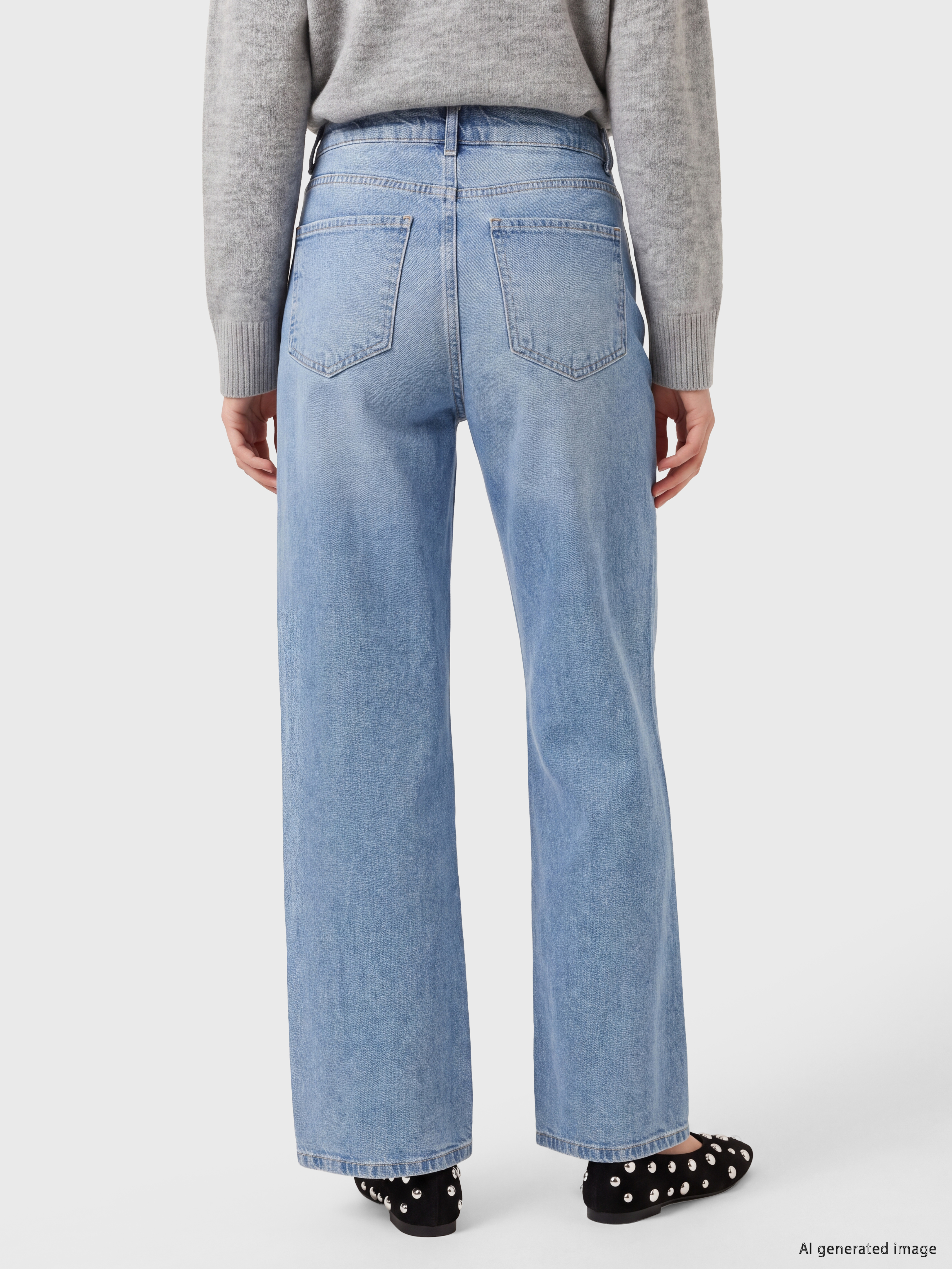 LCW Jeans Wideleg Kadın Jean Pantolon görsel 4