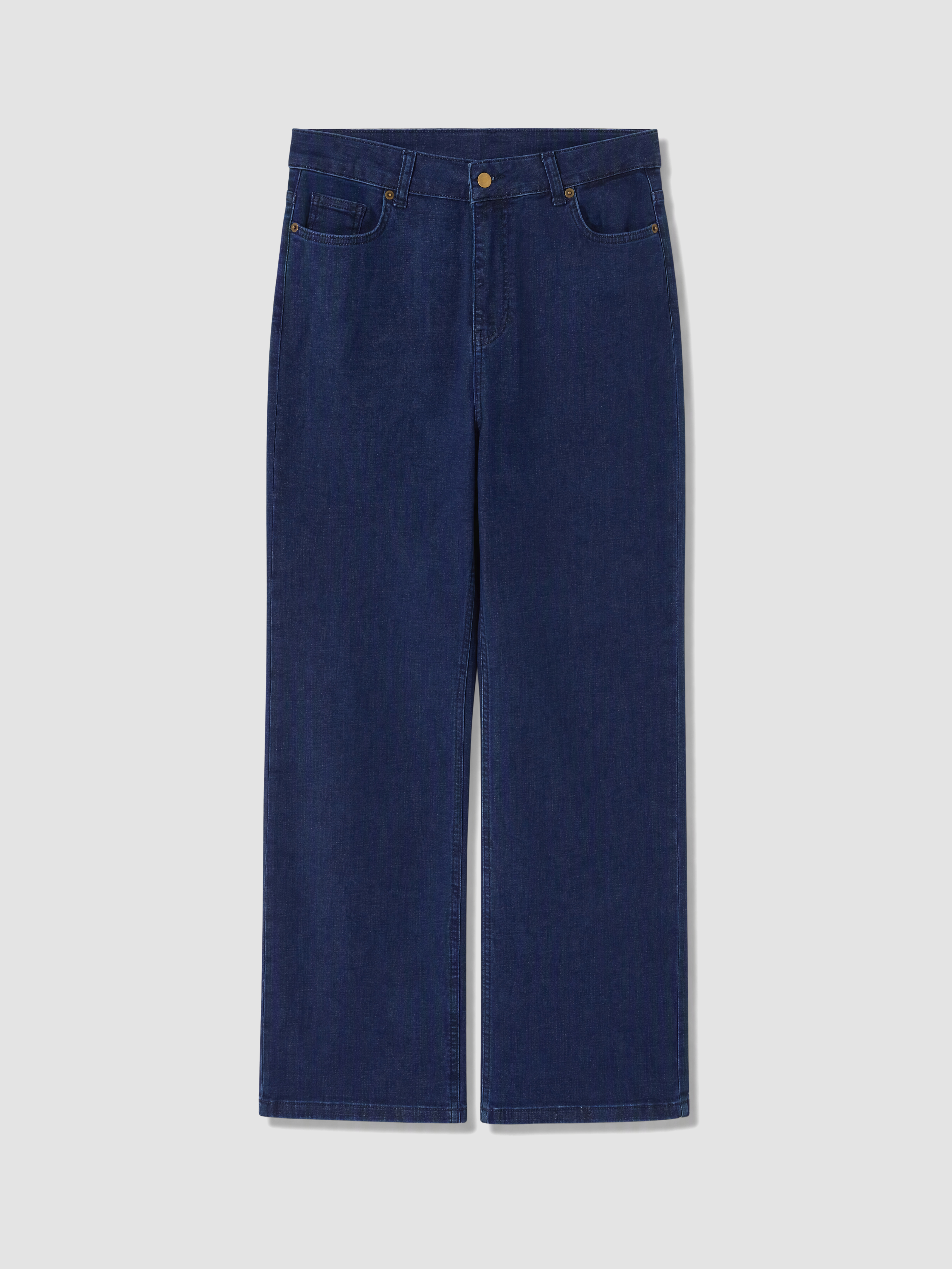 LCW Curve Büyük Beden Straight Fit Kadın Jean Pantolon görsel 3