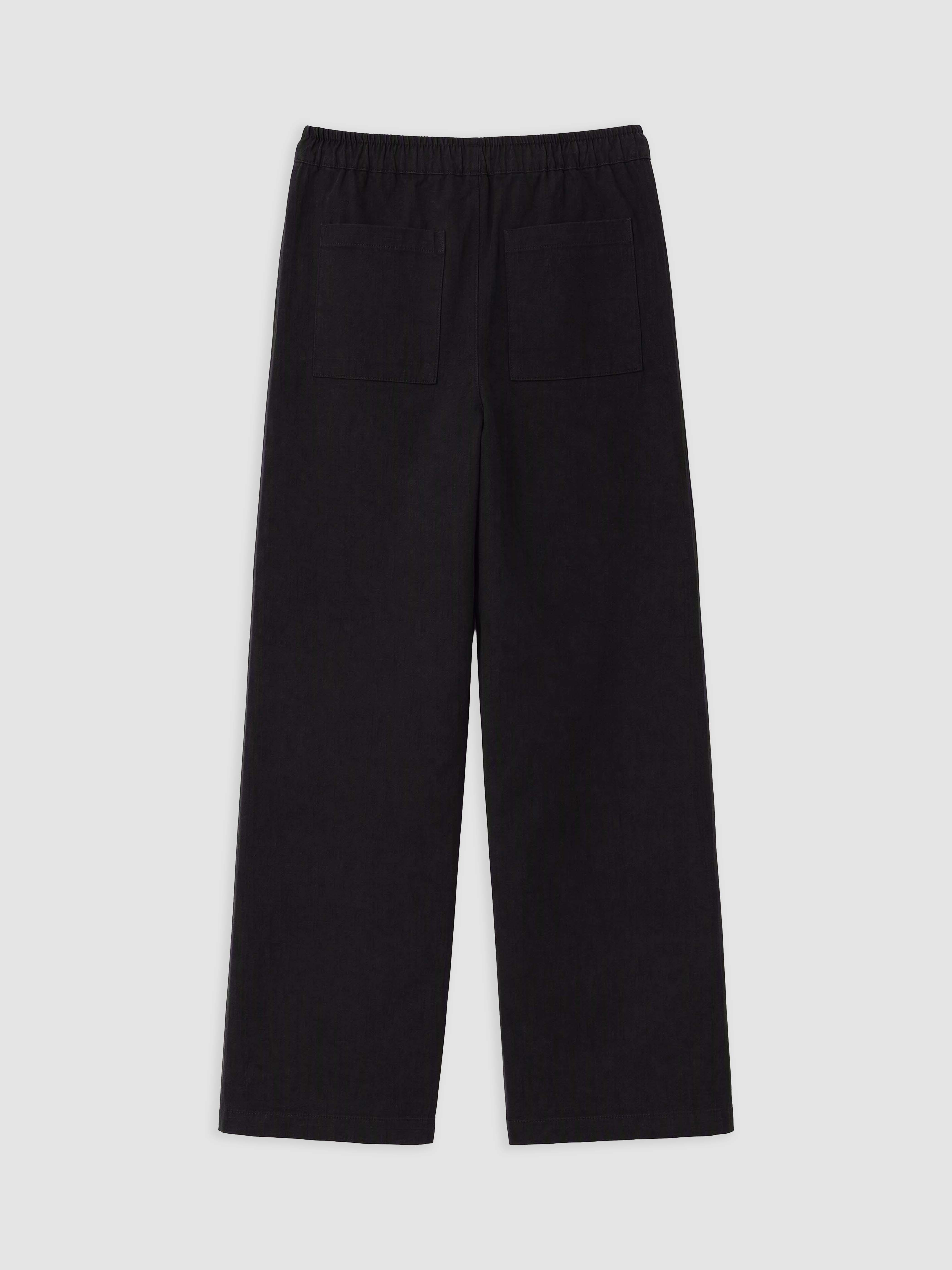 Natuvera Beli Lastikli Wideleg Kadın Jean Pantolon görsel 2