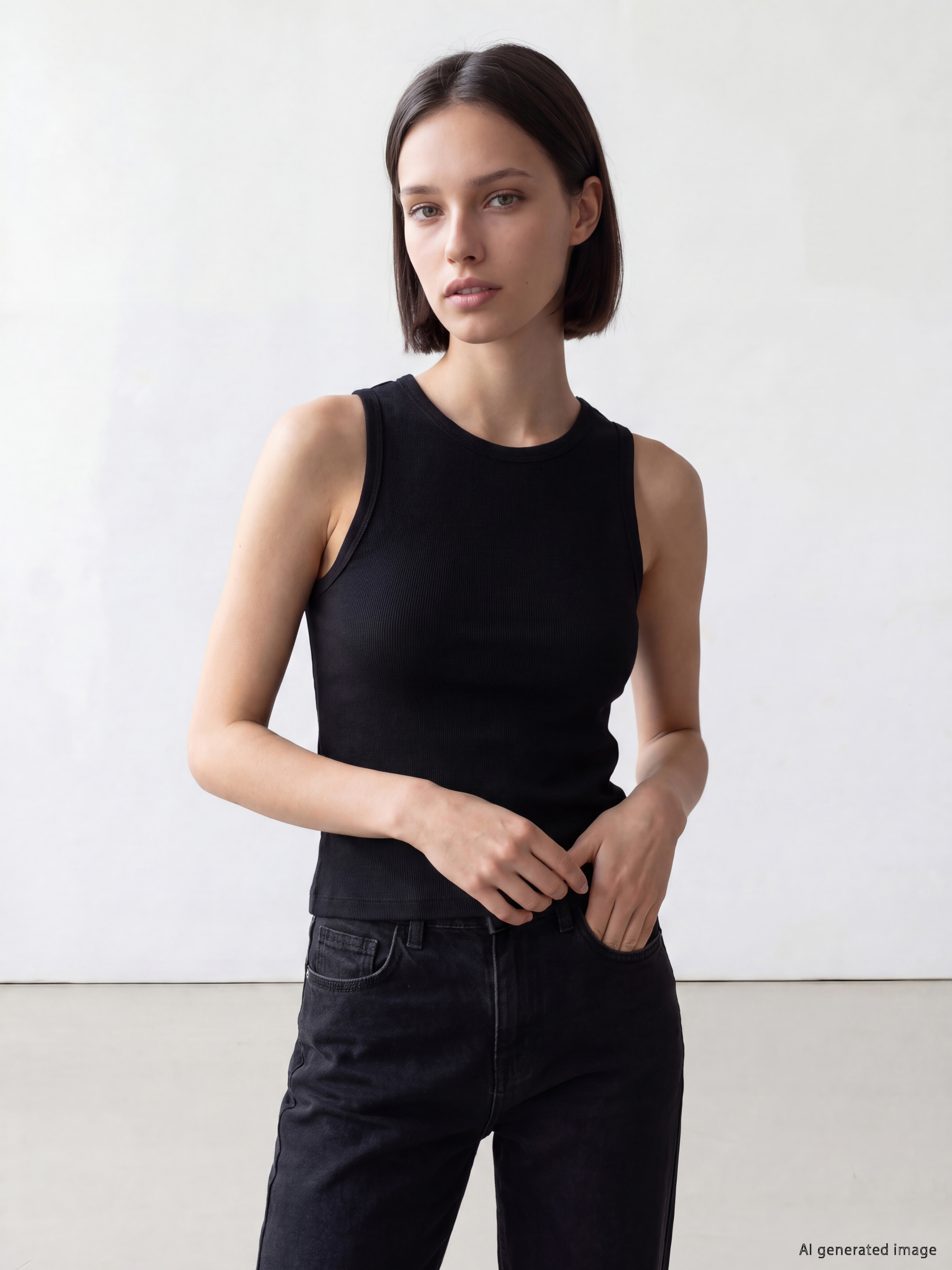 LCW Comfort Bisiklet Yaka Kadın Atlet
