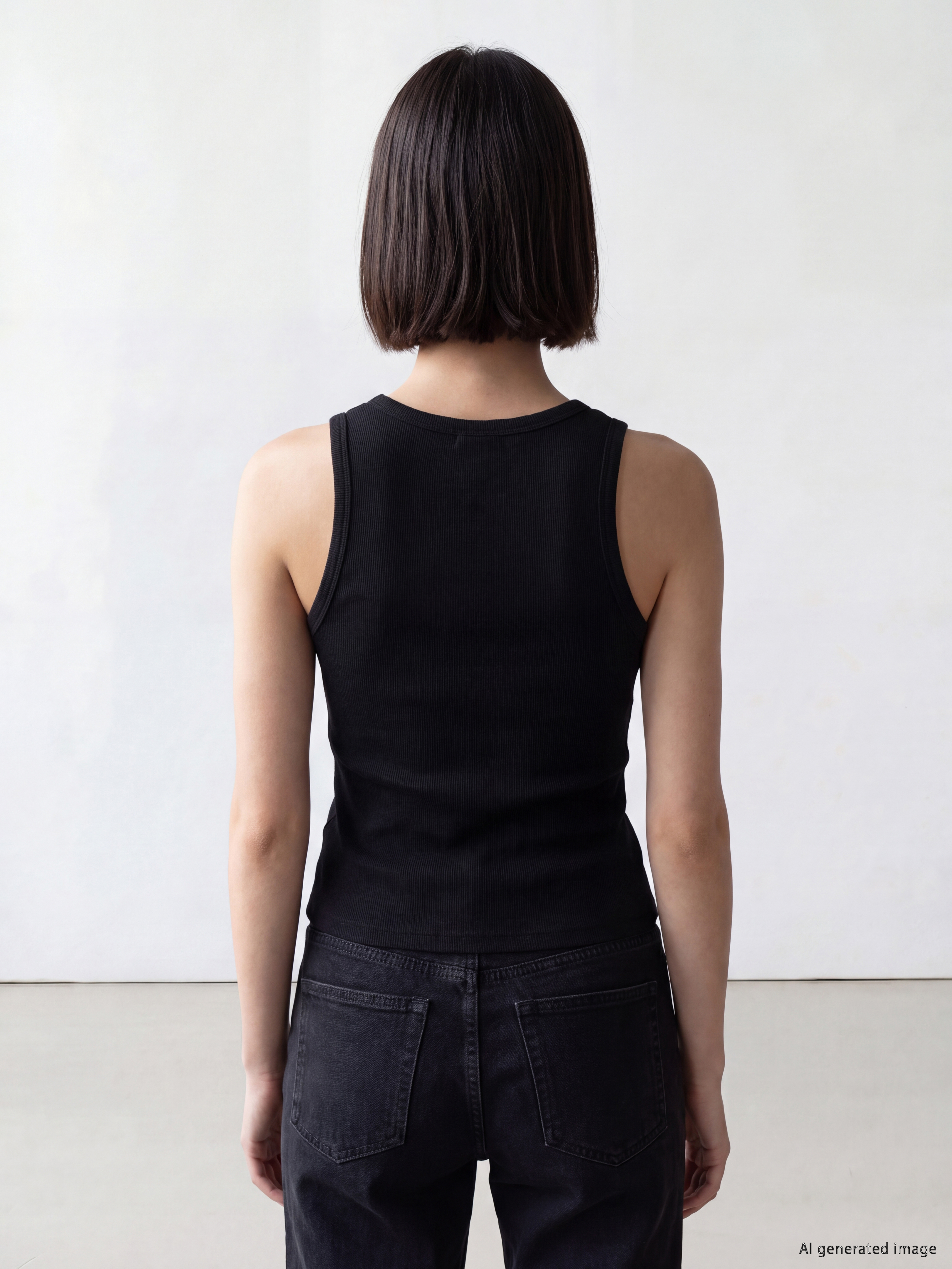 LCW Comfort Bisiklet Yaka Kadın Atlet görsel 4