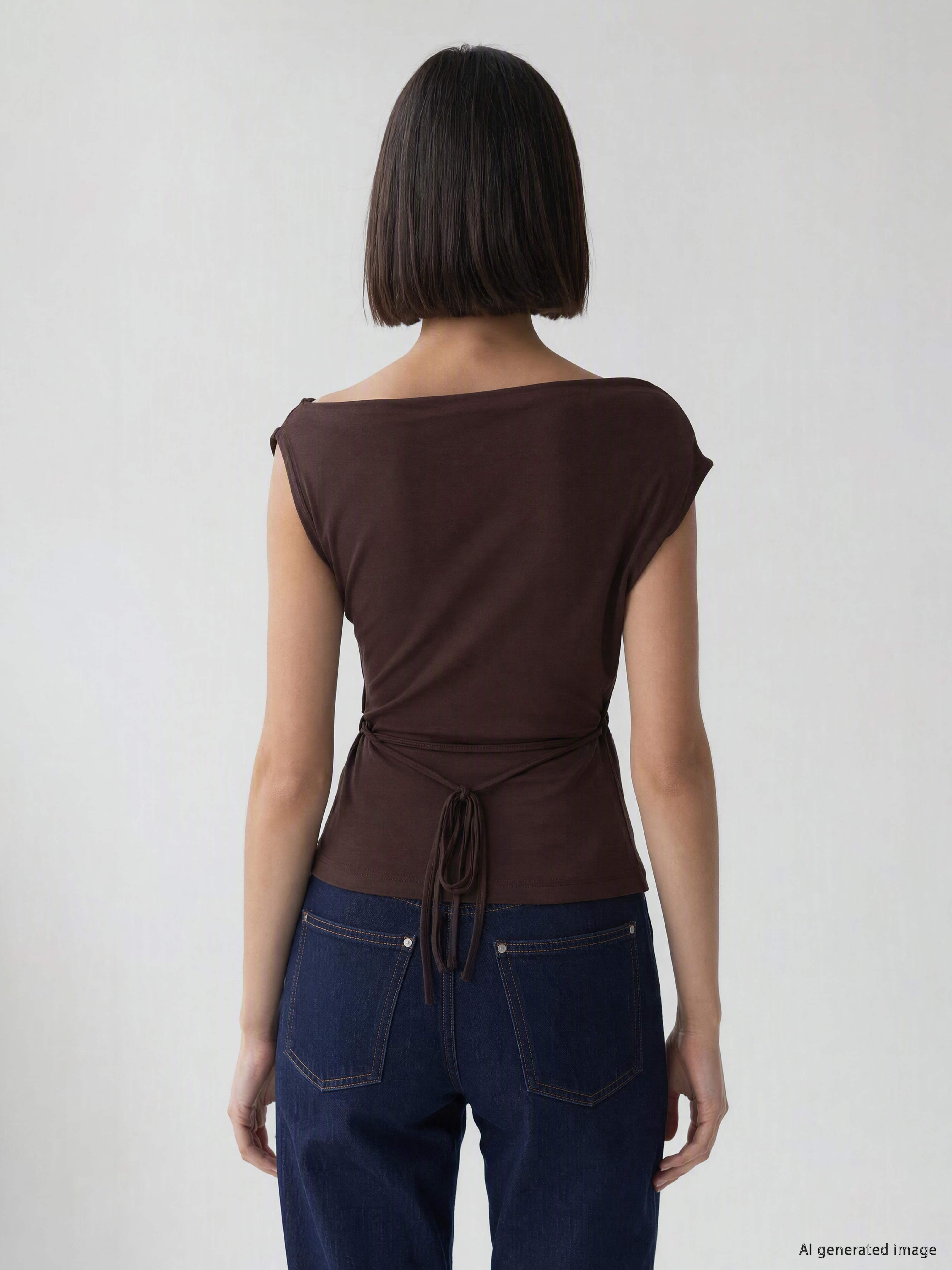 LCW Comfort Dökümlü Yaka Büzgülü Bluz görsel 4