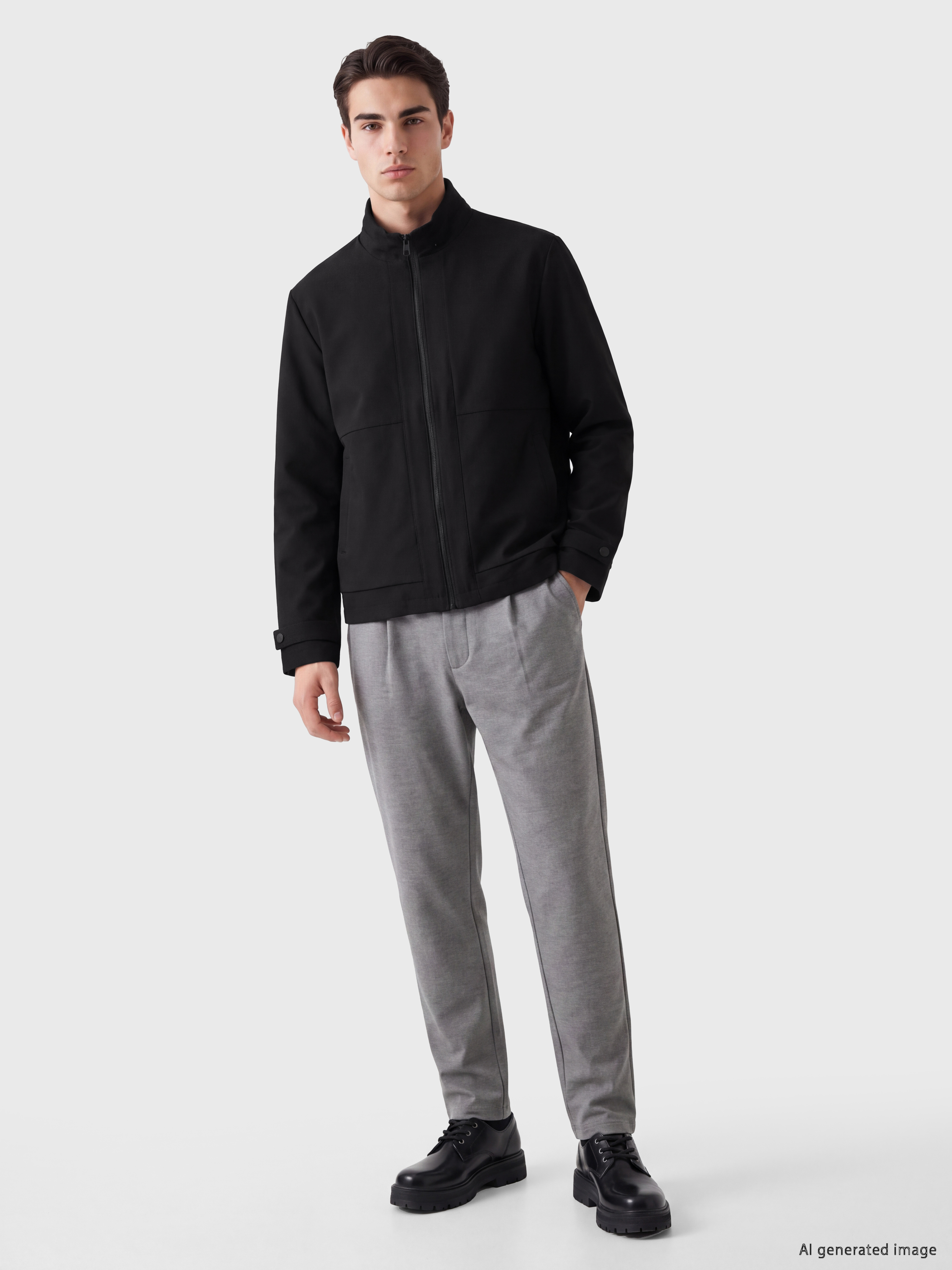 LCWAIKIKI Classic Regular Fit Dik Yaka Erkek Ceket görsel 2