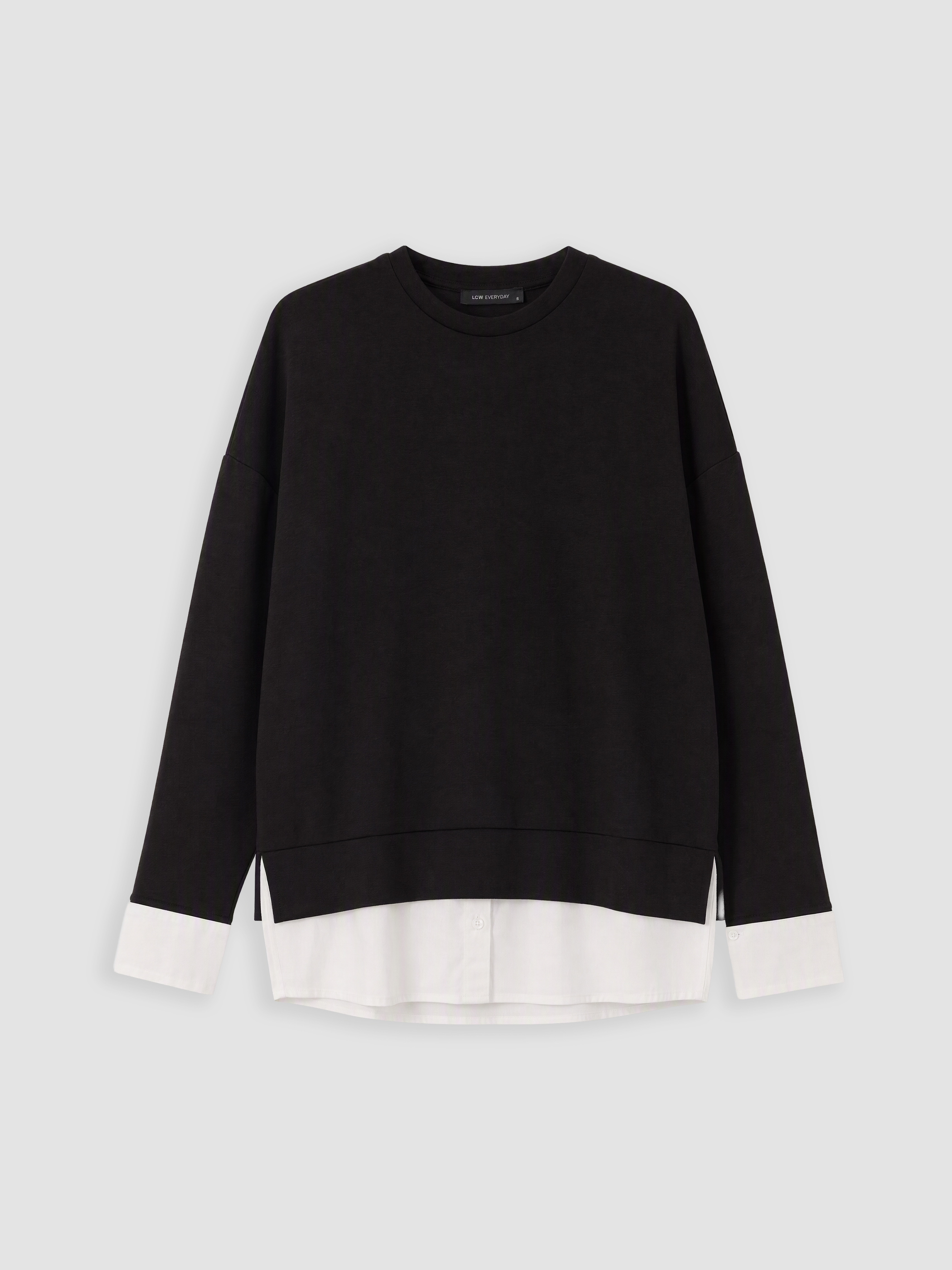 LCW EVERYDAY Oversize Soft Touch Kadın Sweatshirt görsel 5
