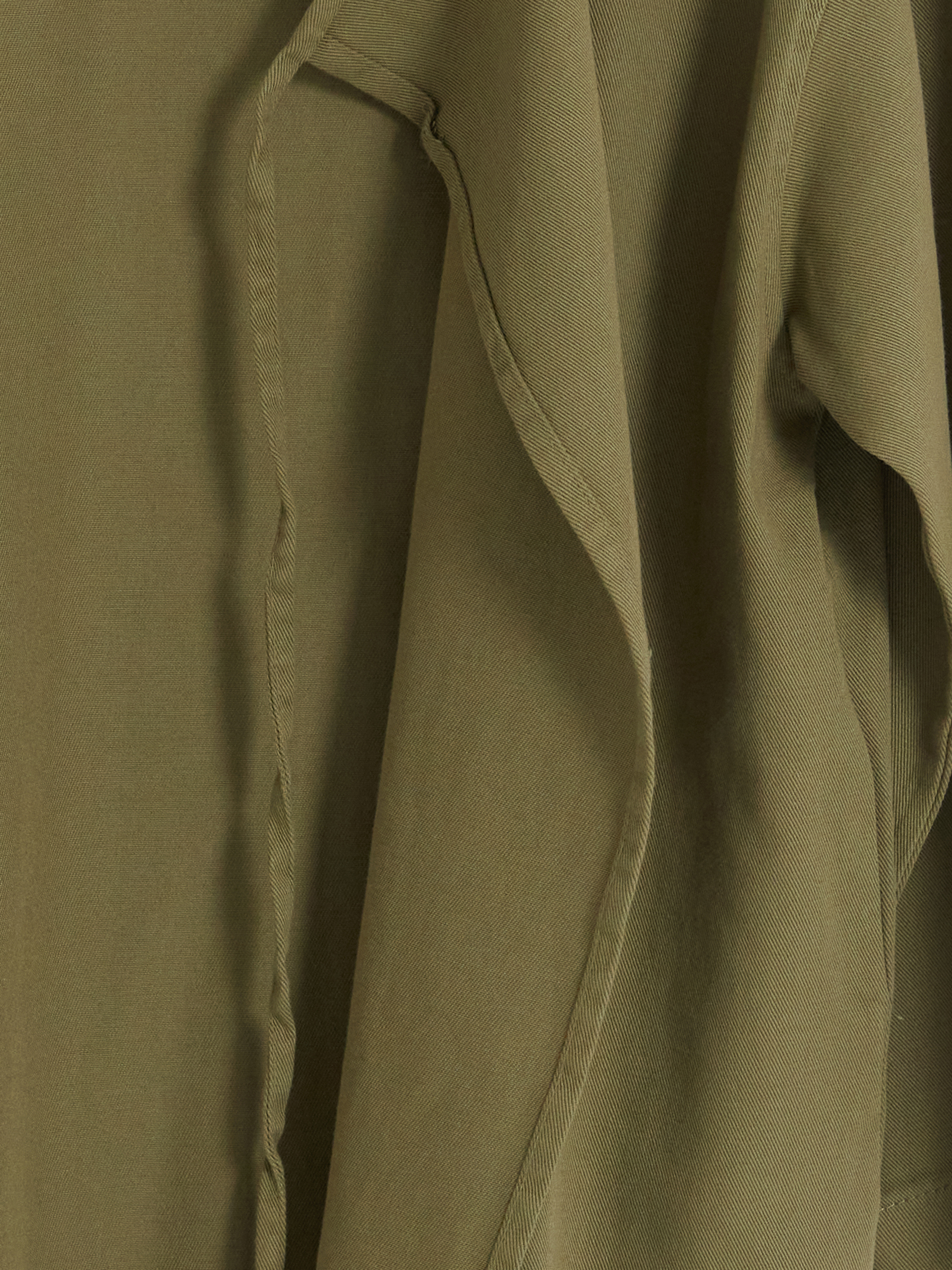 LCW Modest Kruvaze Yaka Bağcıklı Kadın Kimono görsel 2