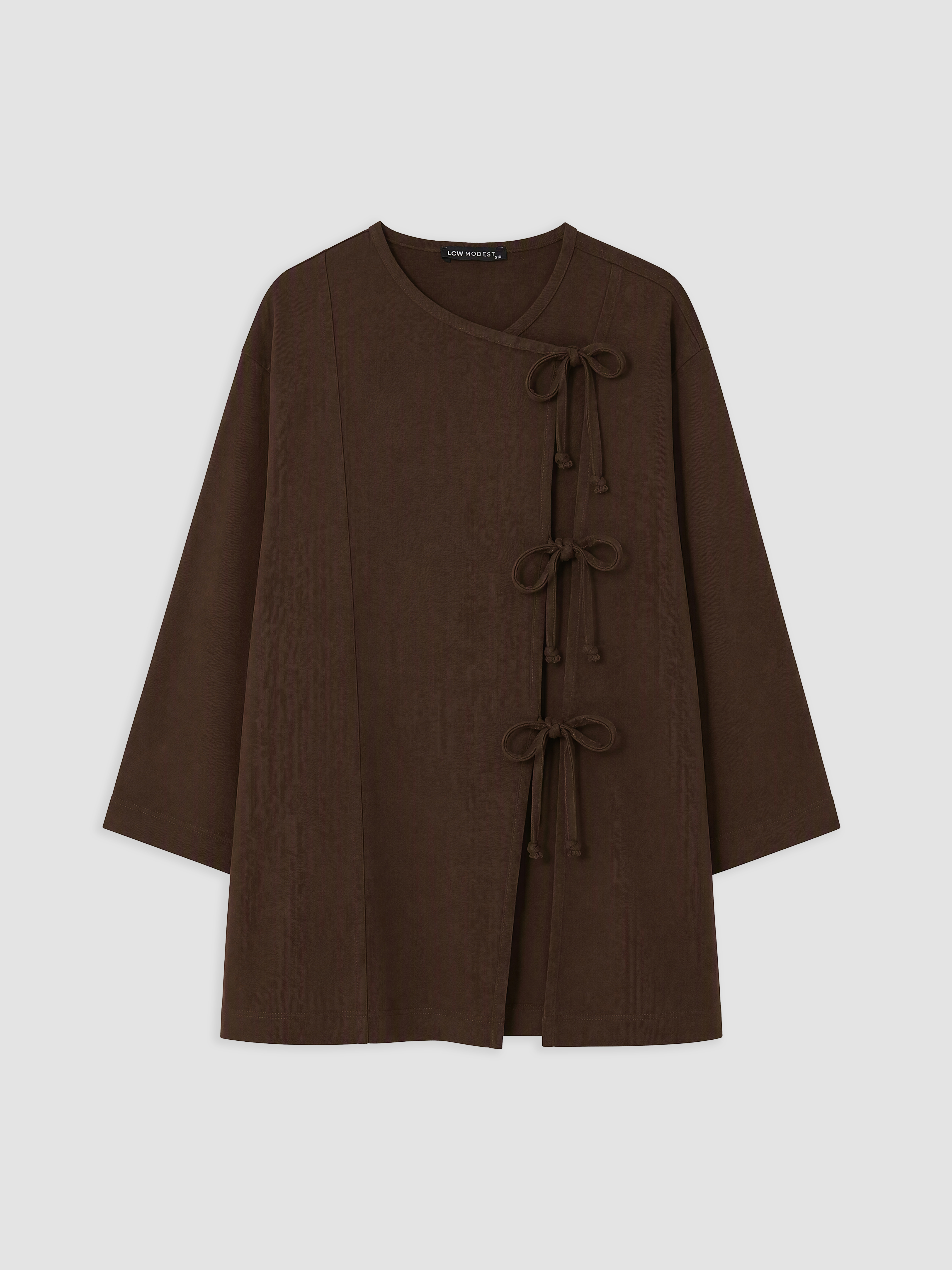 LCW Modest Kruvaze Yaka Kadın Kimono