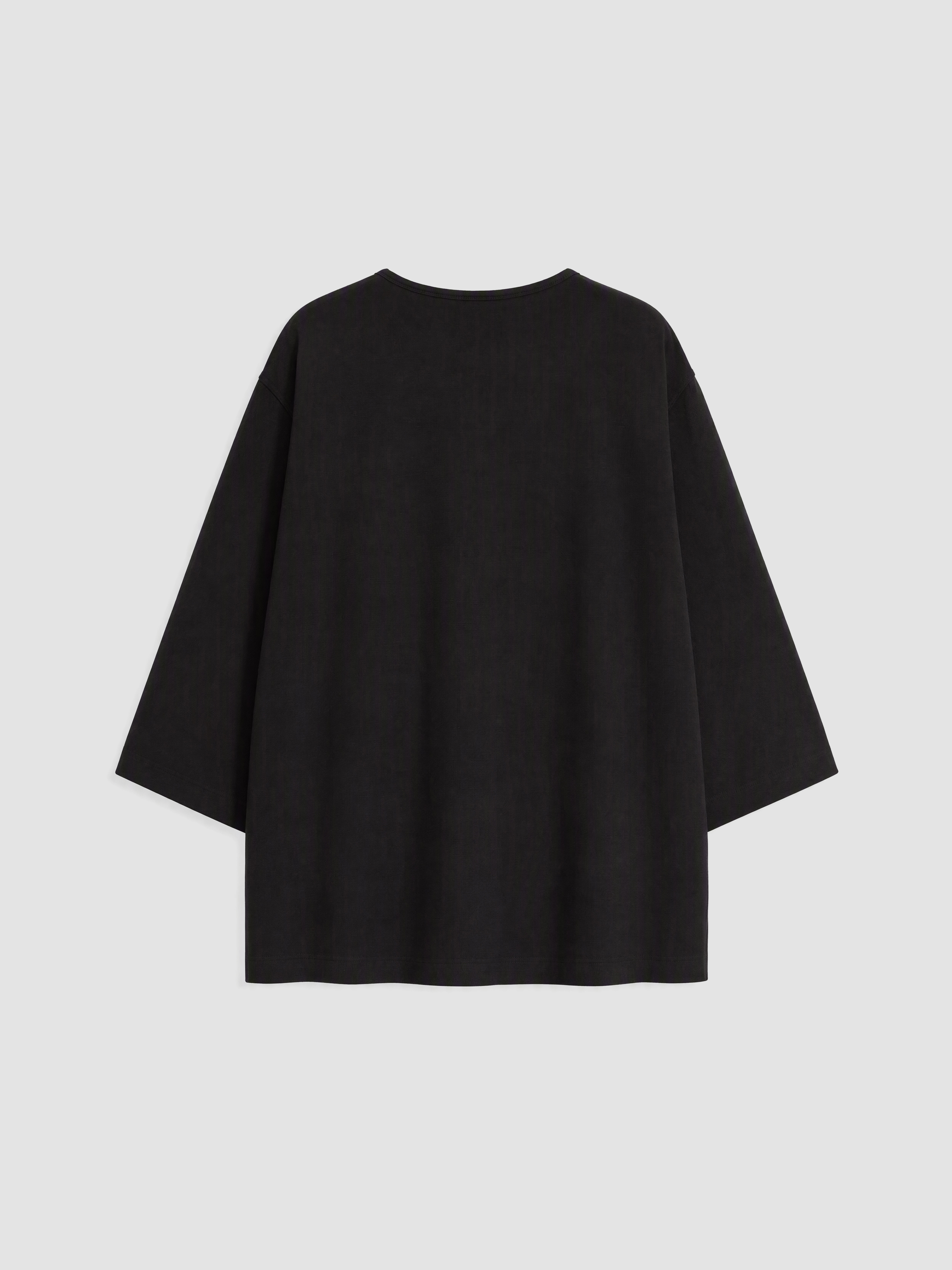 LCW Modest Kruvaze Yaka Bağcıklı Kadın Kimono görsel 4