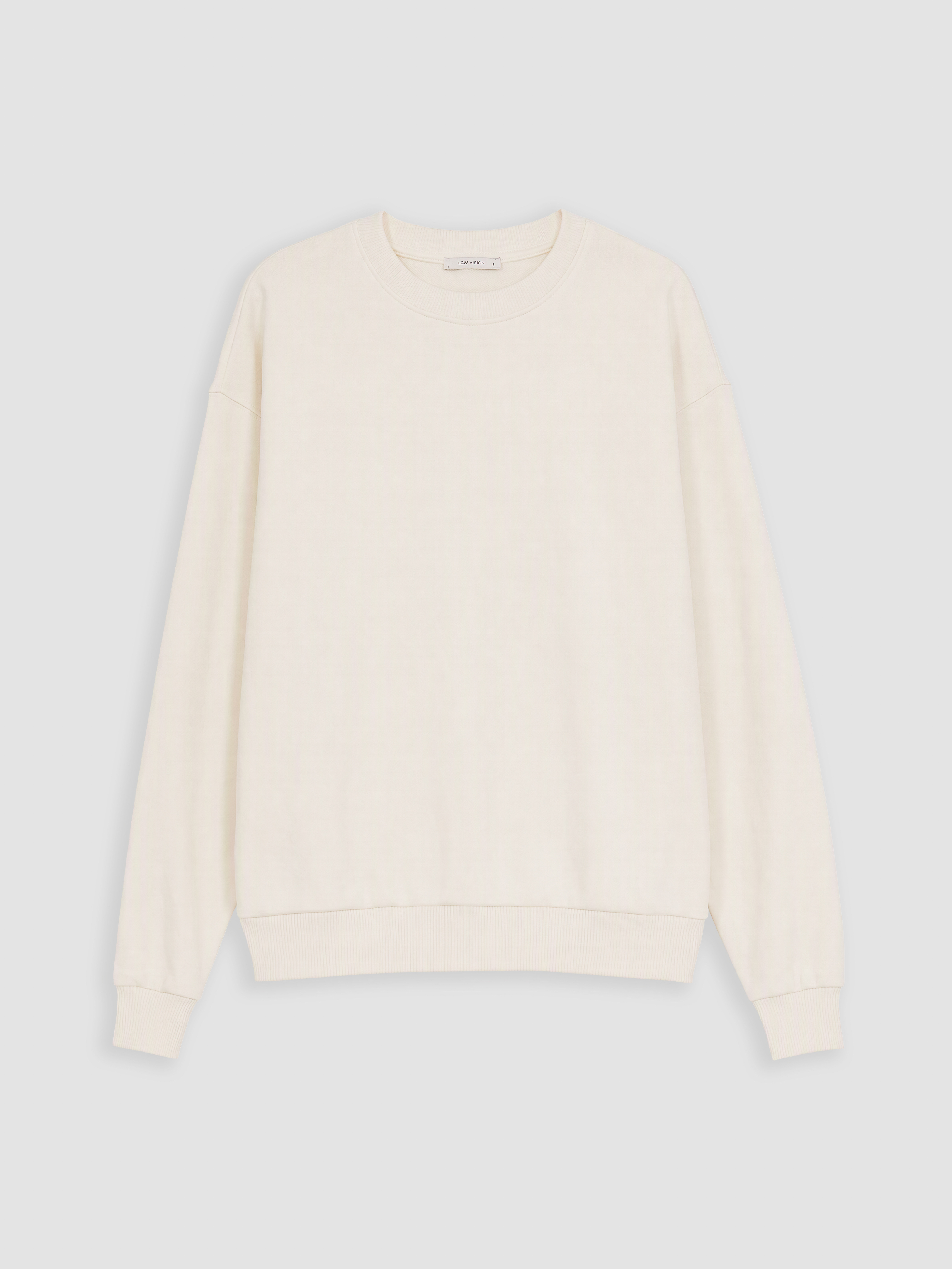 LCW Vision Bisiklet Yaka Oversize Kadın Sweatshirt görsel 5