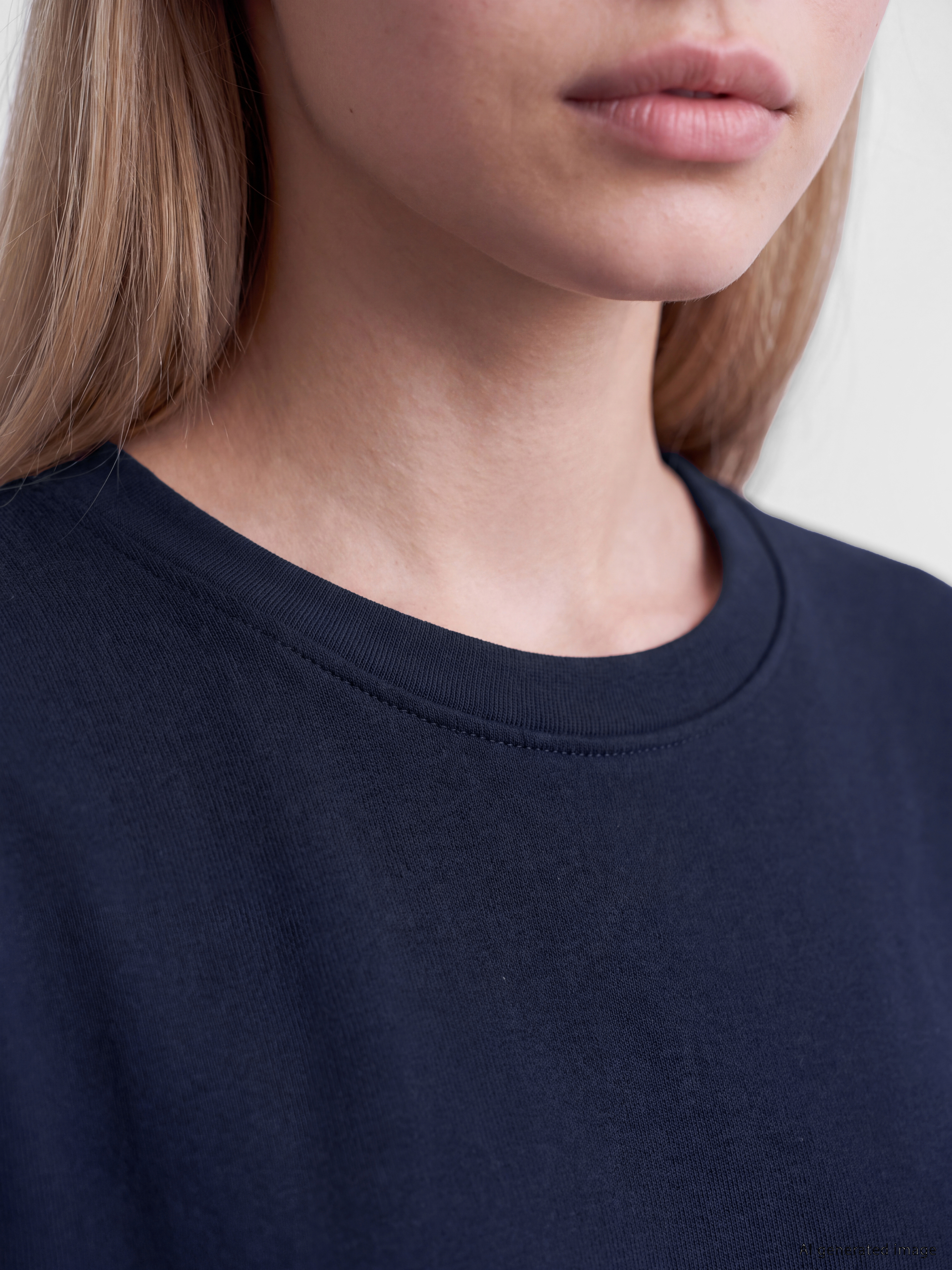Natuvera Bisiklet Yaka Kadın Sweatshirt görsel 3
