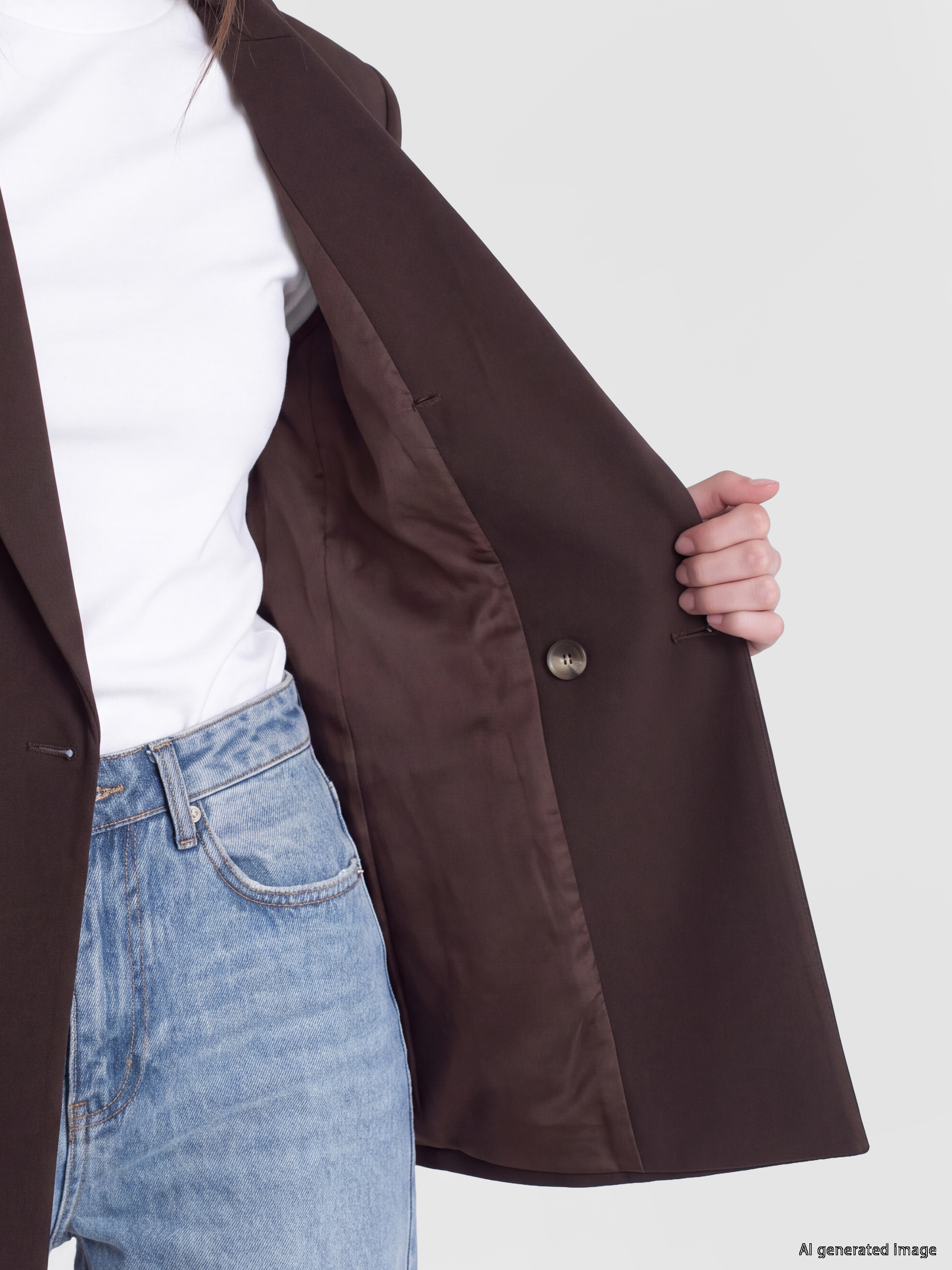 LCW Modest Kadın Blazer Ceket görsel 4