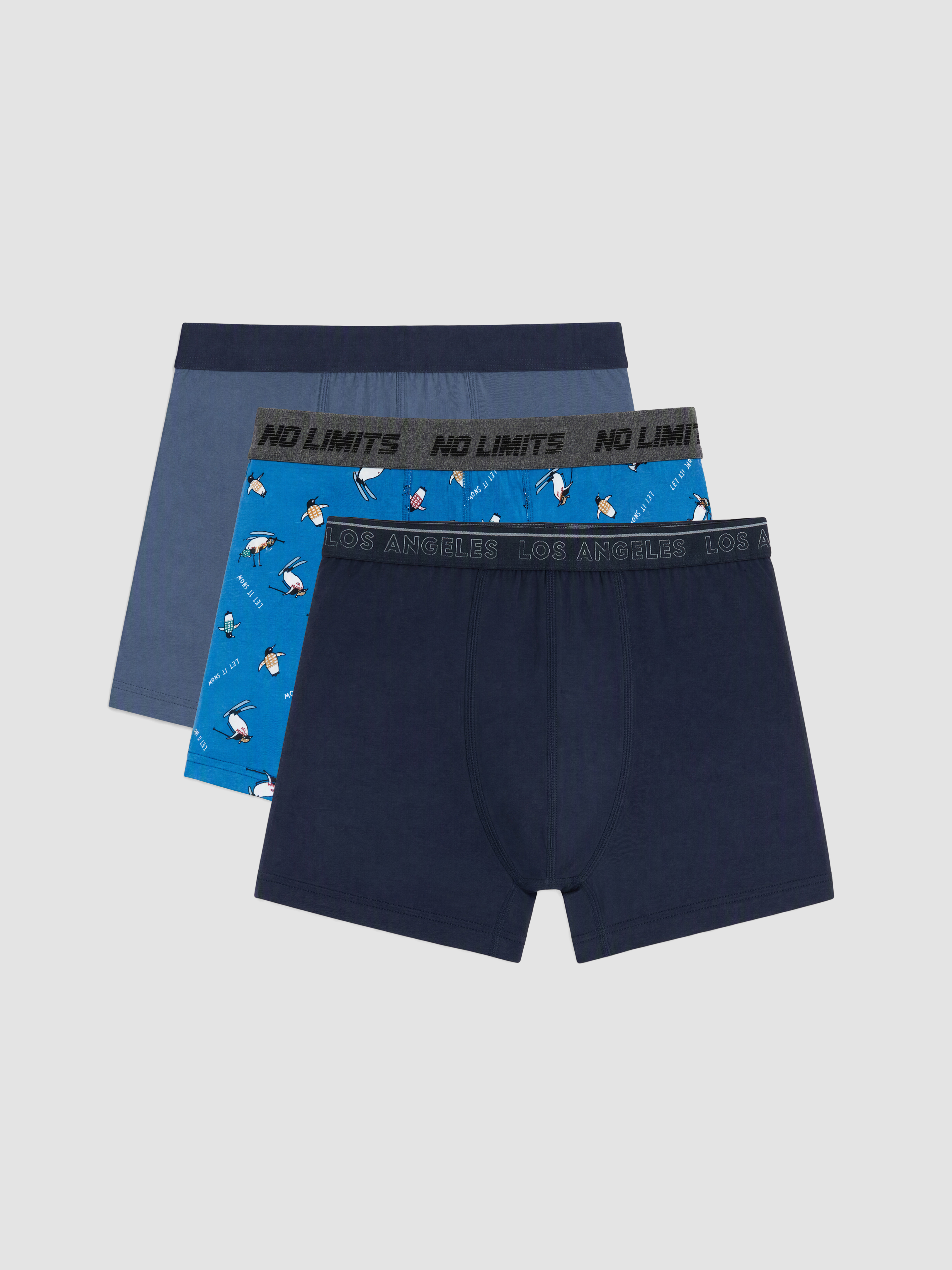 LC WAIKIKI Pamuklu Esnek Erkek Boxer 3'lü Paket