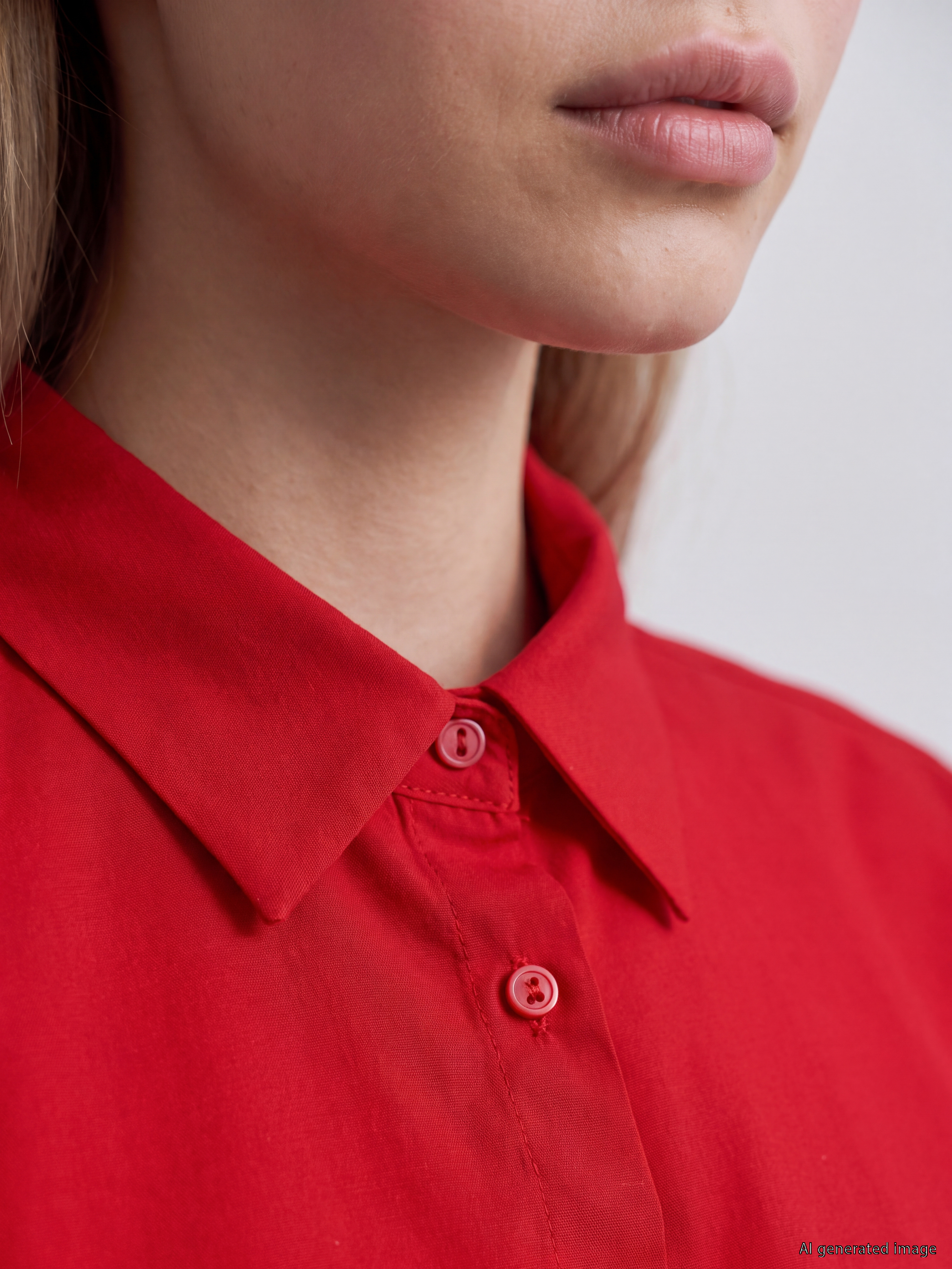 LCW Vision Oversize Poplin Kadın Gömlek görsel 3