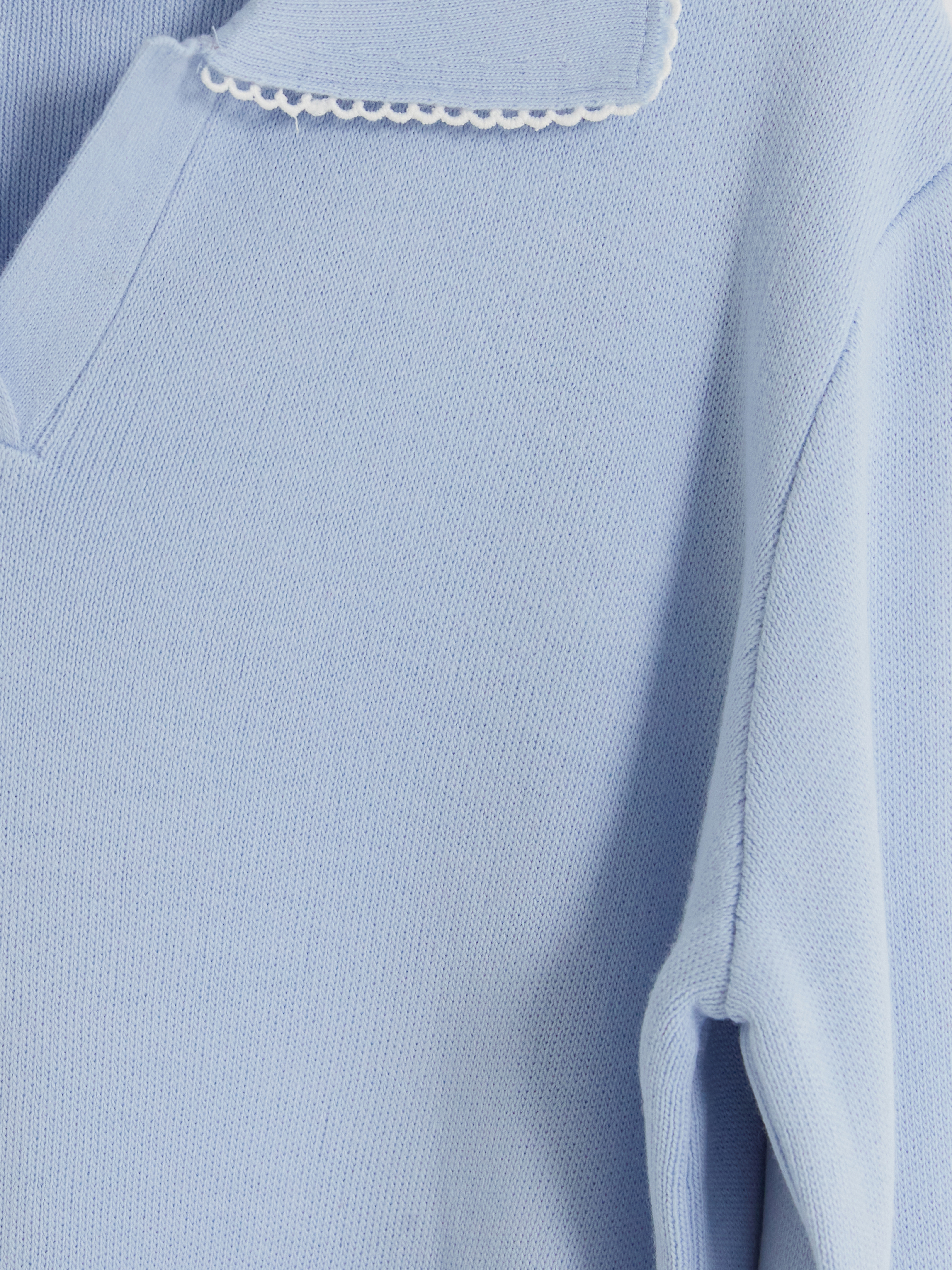 LCW Comfort Polo Yaka Kadın Triko Kazak görsel 6