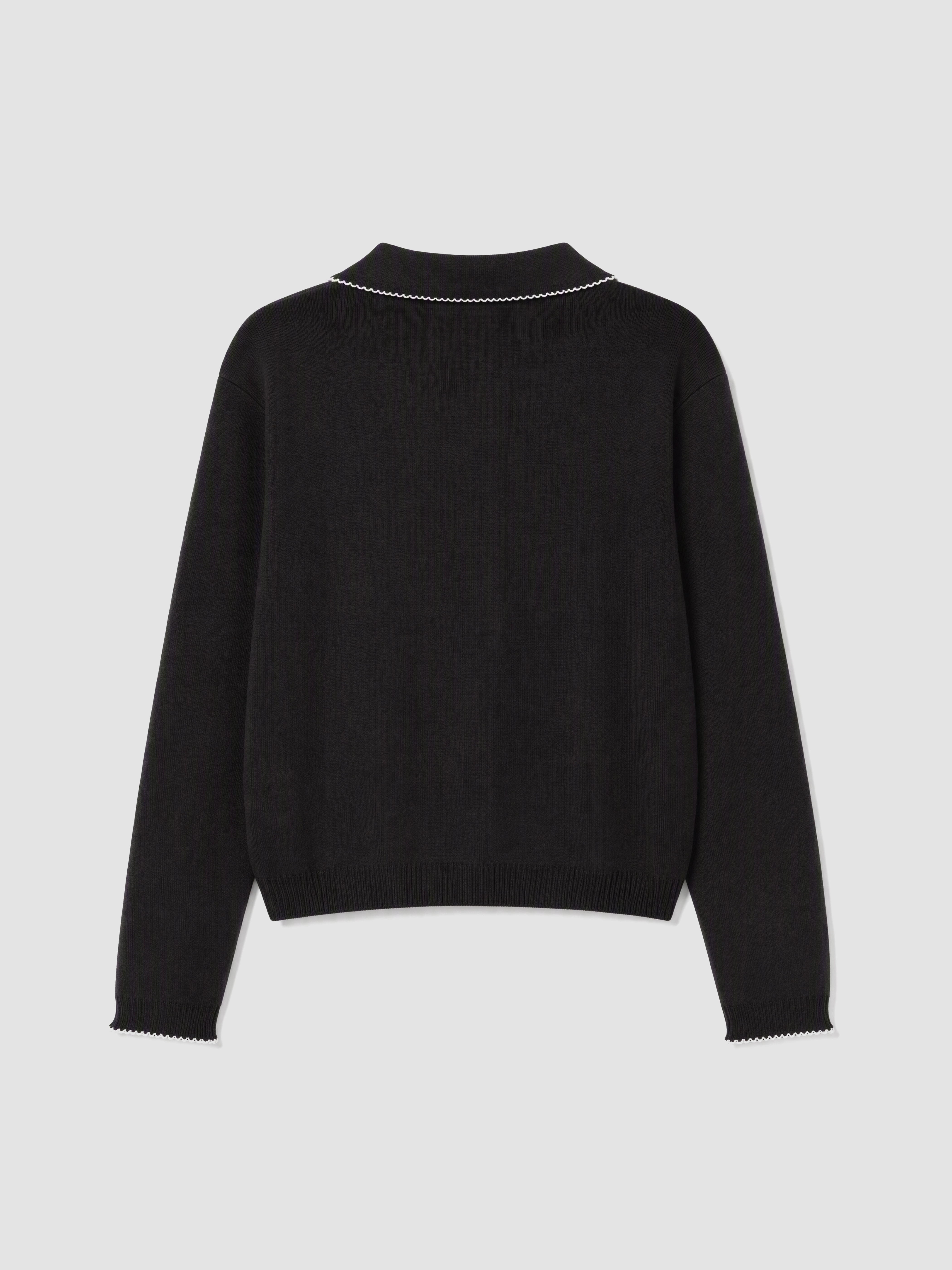 LCW Comfort Polo Yaka Kadın Triko Kazak görsel 7