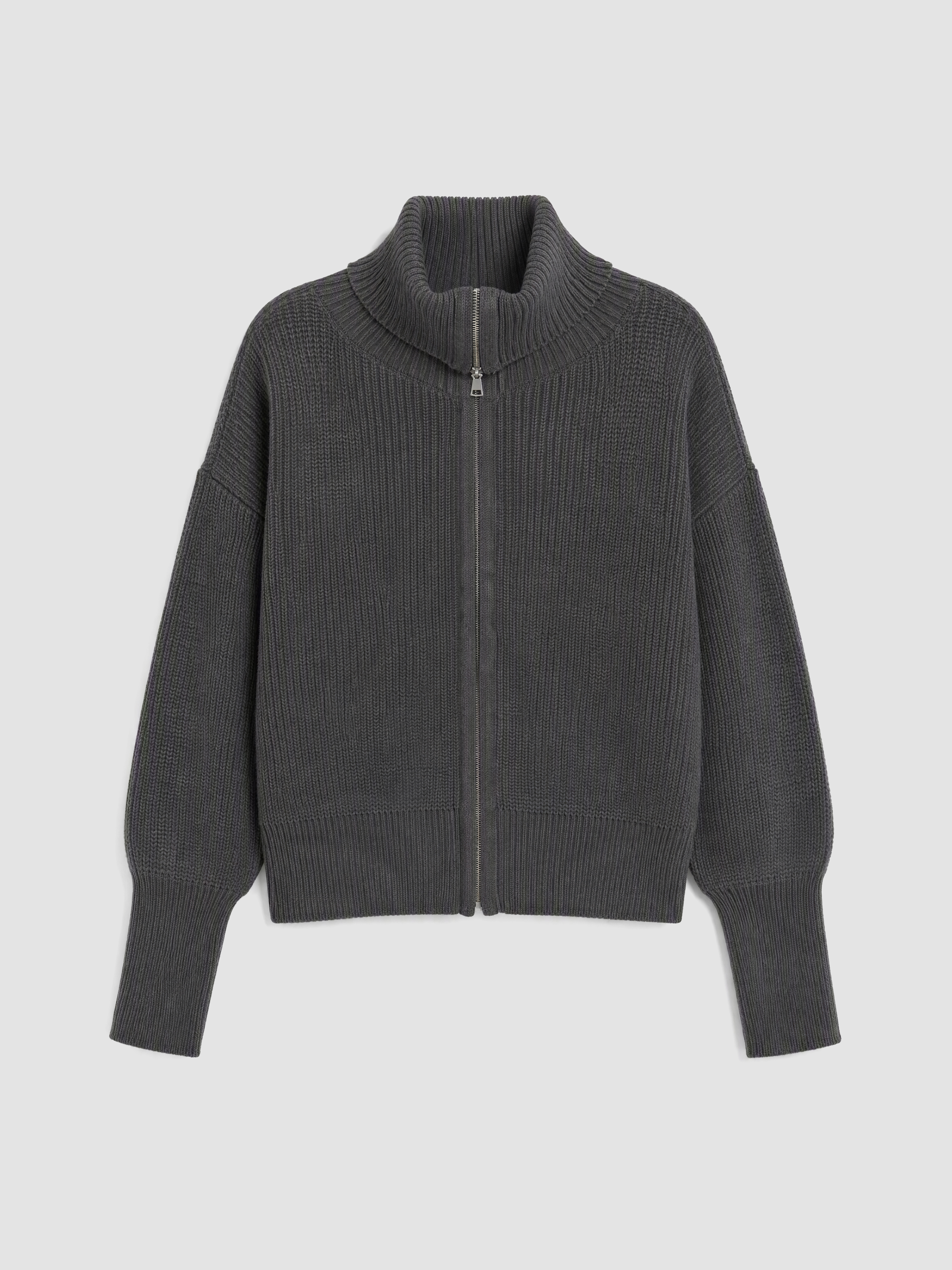 LCW Comfort Dik Yaka Kadın Triko Hırka görsel 5