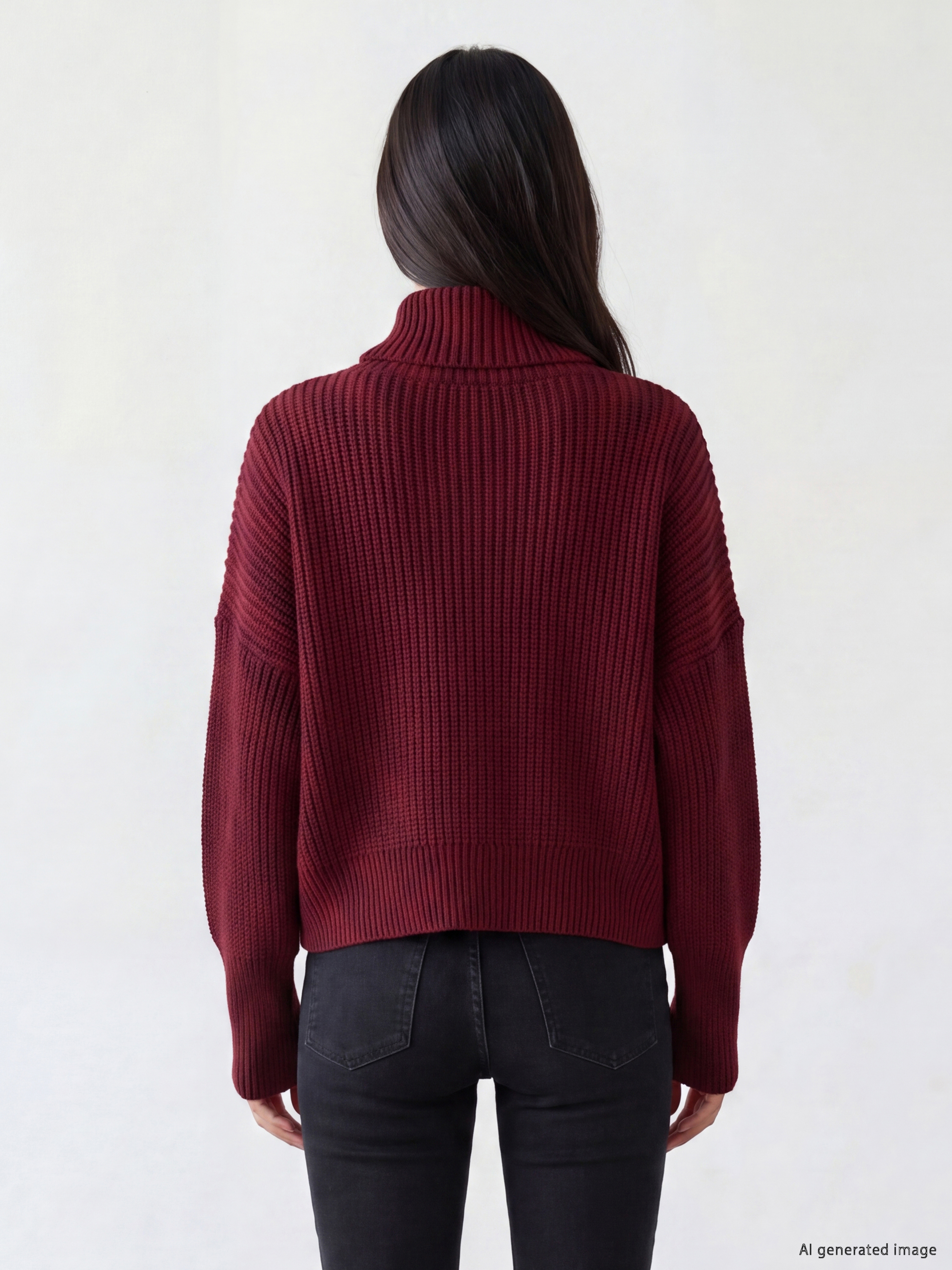 LCW Comfort Dik Yaka Kadın Triko Hırka görsel 4