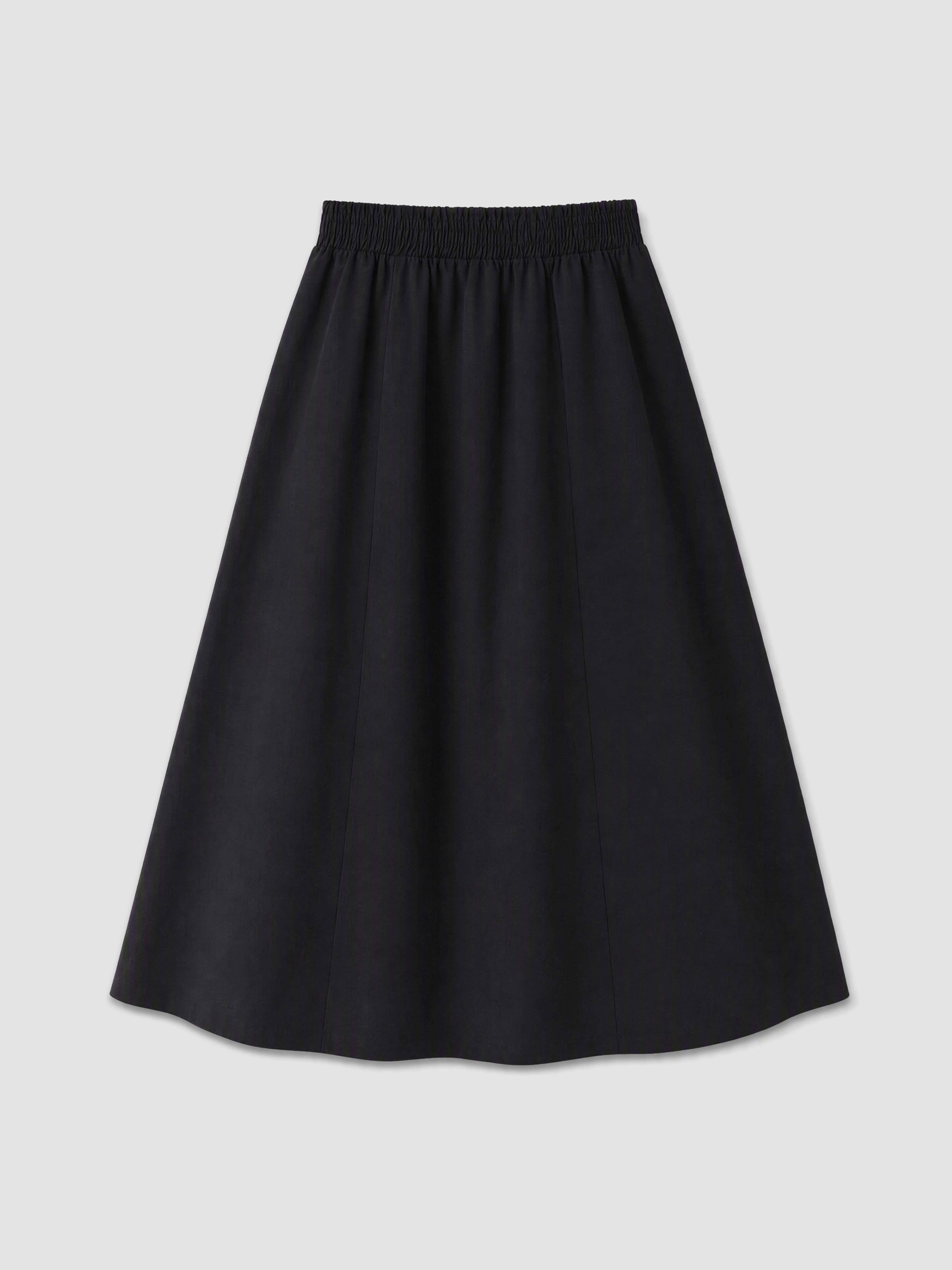 LCW Modest Beli Lastikli A Kesim Poplin Etek