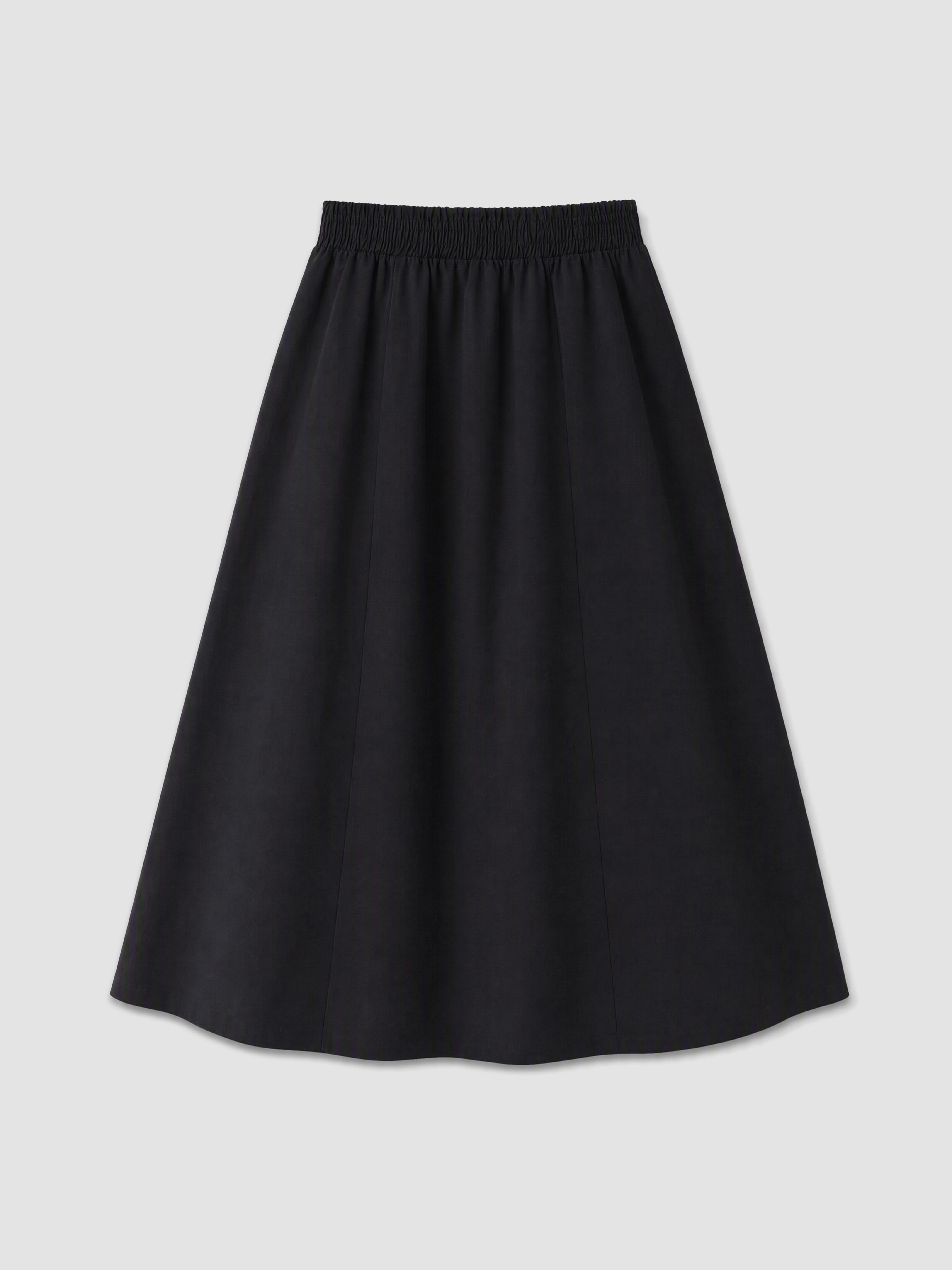 LCW Modest Beli Lastikli A Kesim Poplin Etek görsel 2