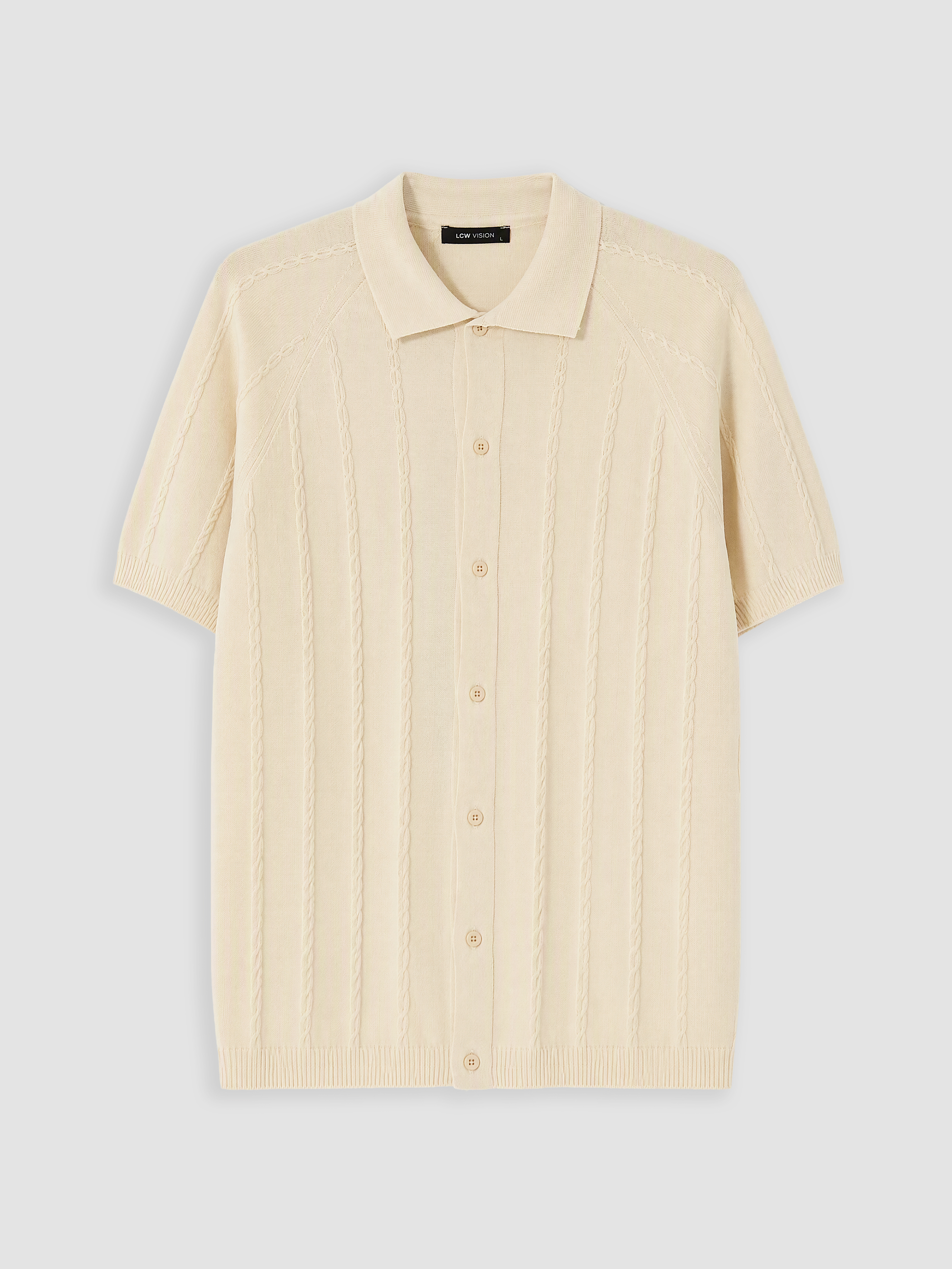LCW Vision Regular Fit Erkek Triko Gömlek