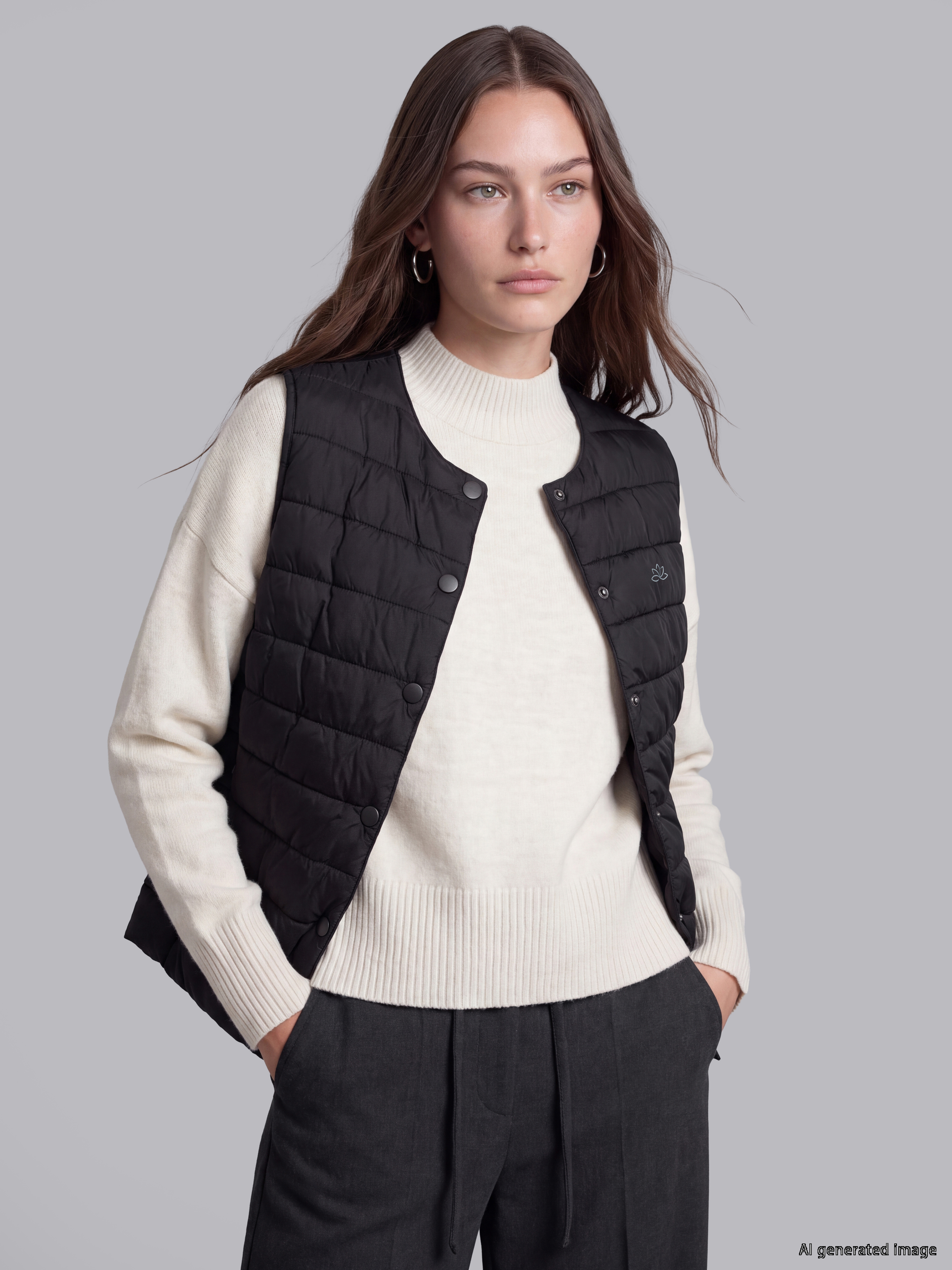 LCW Modest Bisiklet Yaka Kadın Şişme Yelek