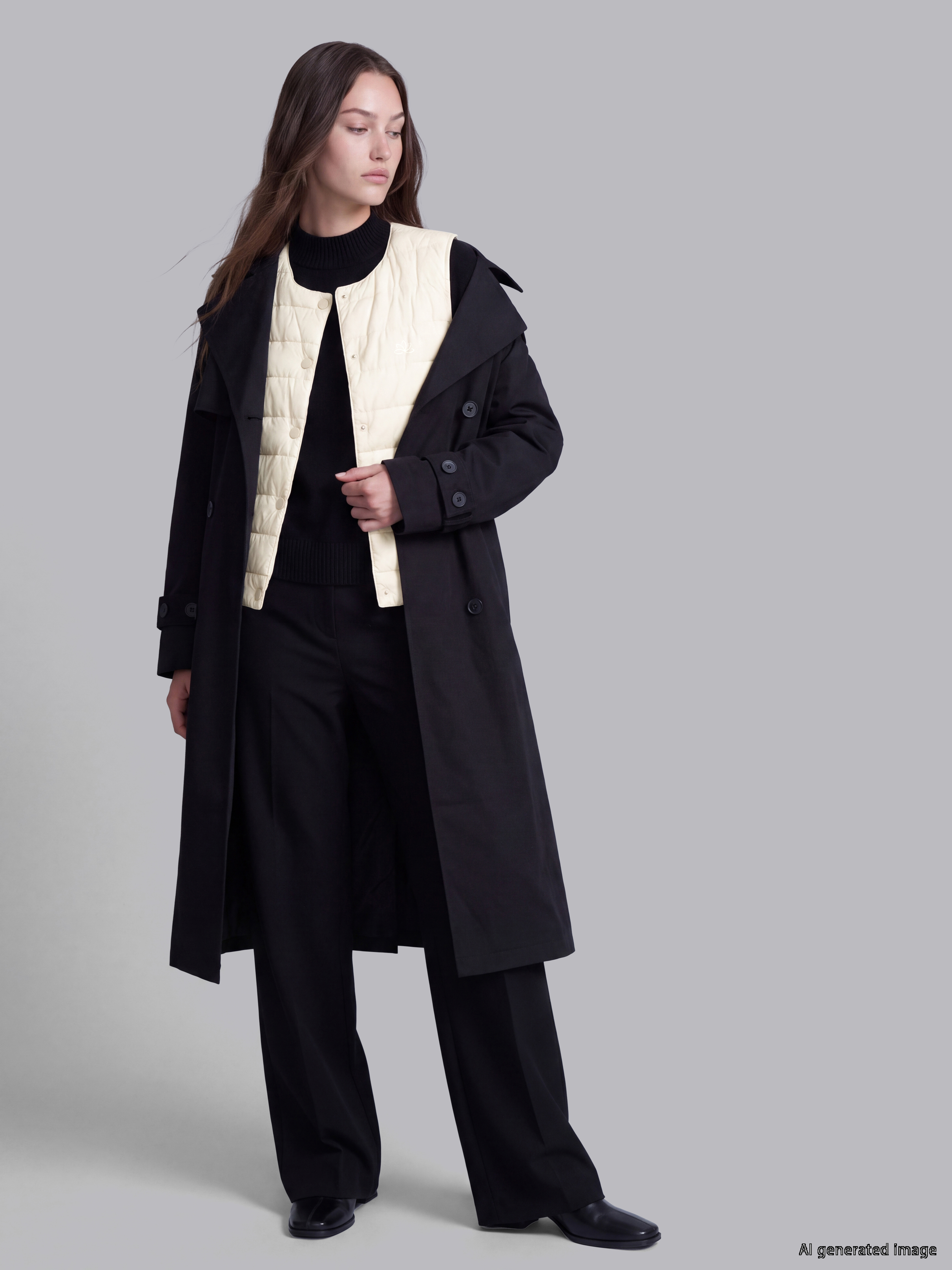 LCW Modest Bisiklet Yaka Kadın Şişme Yelek görsel 3