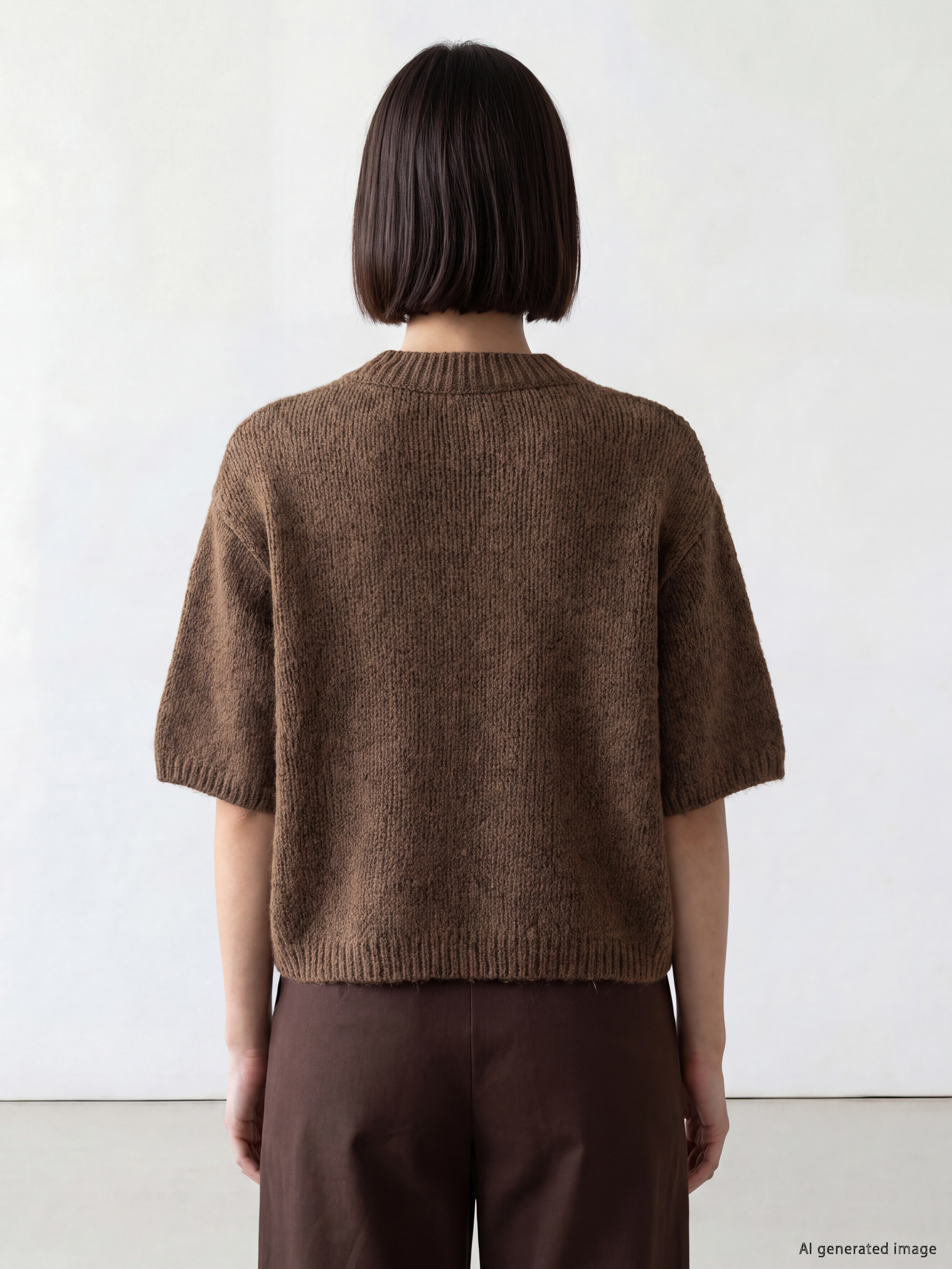 LCW Comfort Bisiklet Yaka Kadın Triko Kazak görsel 4