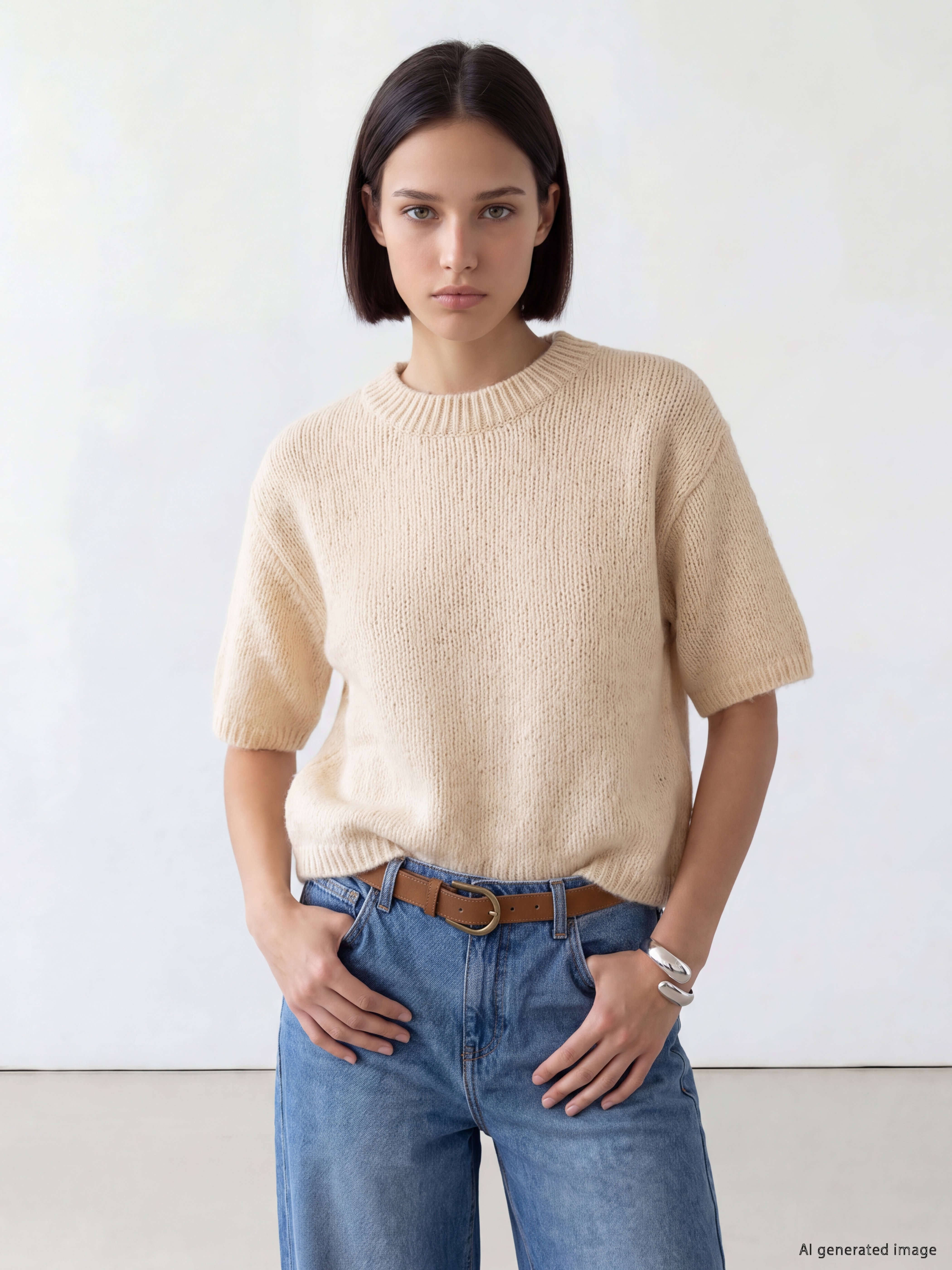 LCW Comfort Bisiklet Yaka Kadın Triko Kazak