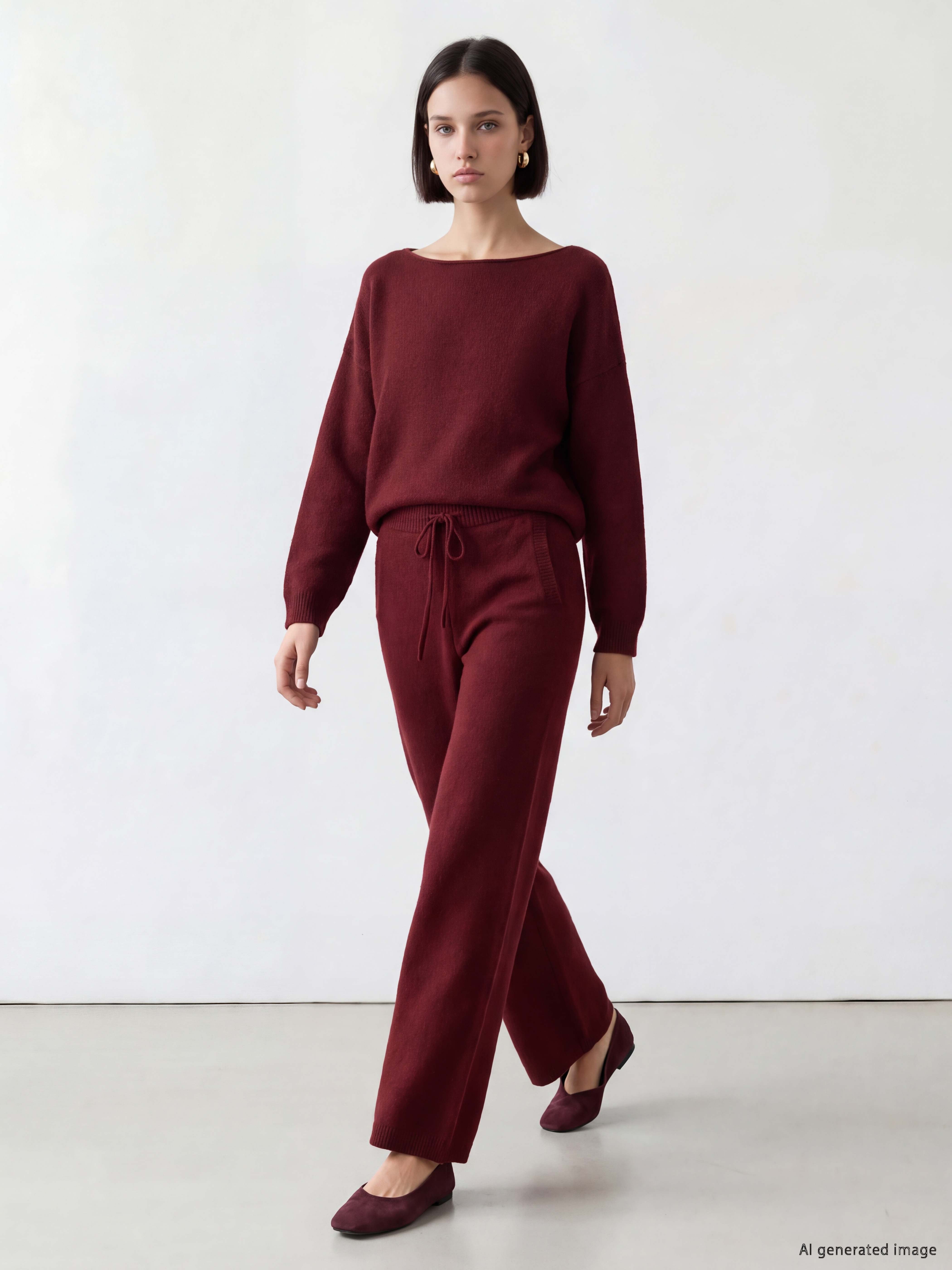 LCW Comfort Kayık Yaka Kadın Triko Kazak görsel 2