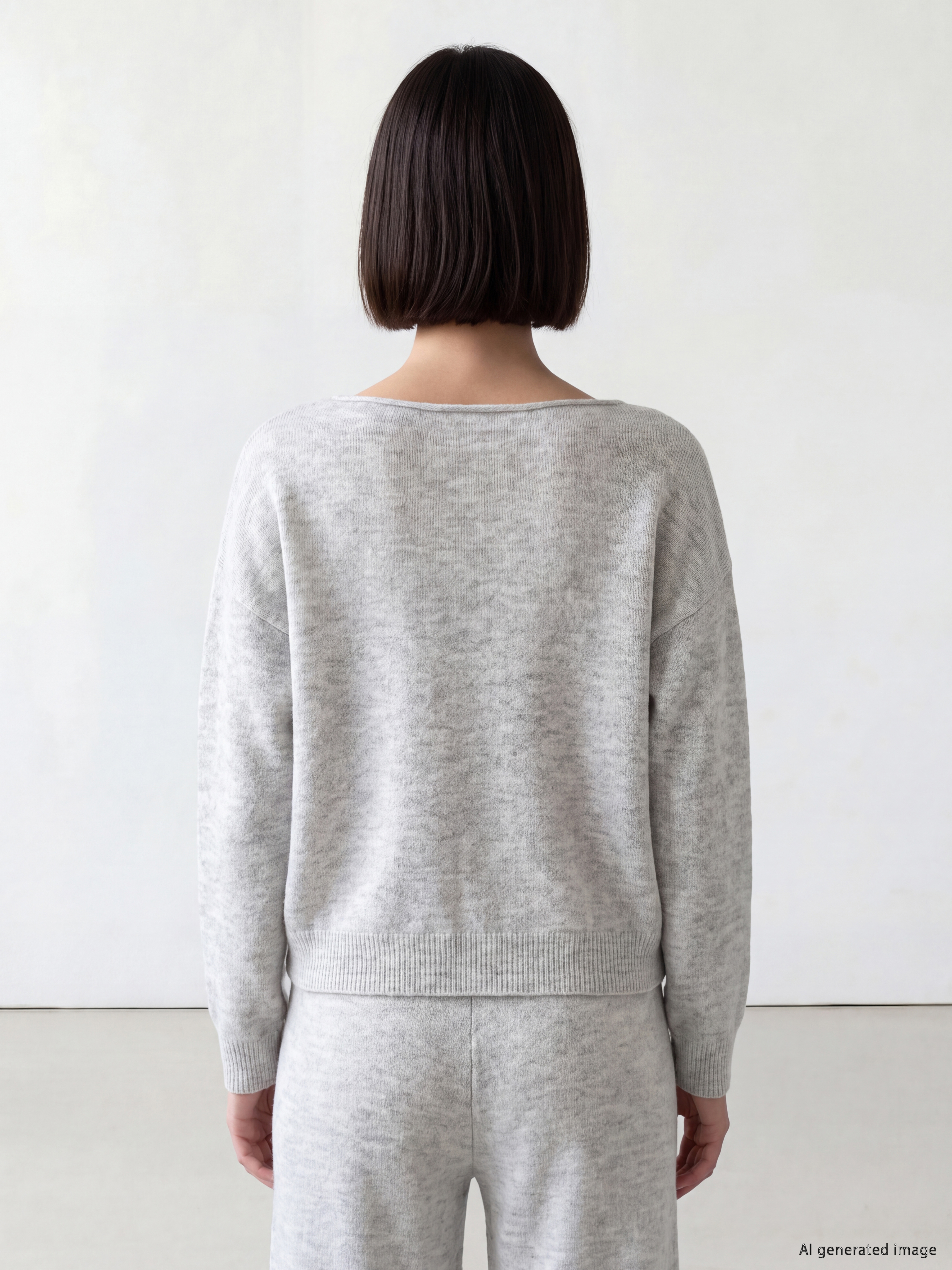 LCW Comfort Kayık Yaka Kadın Triko Kazak görsel 4