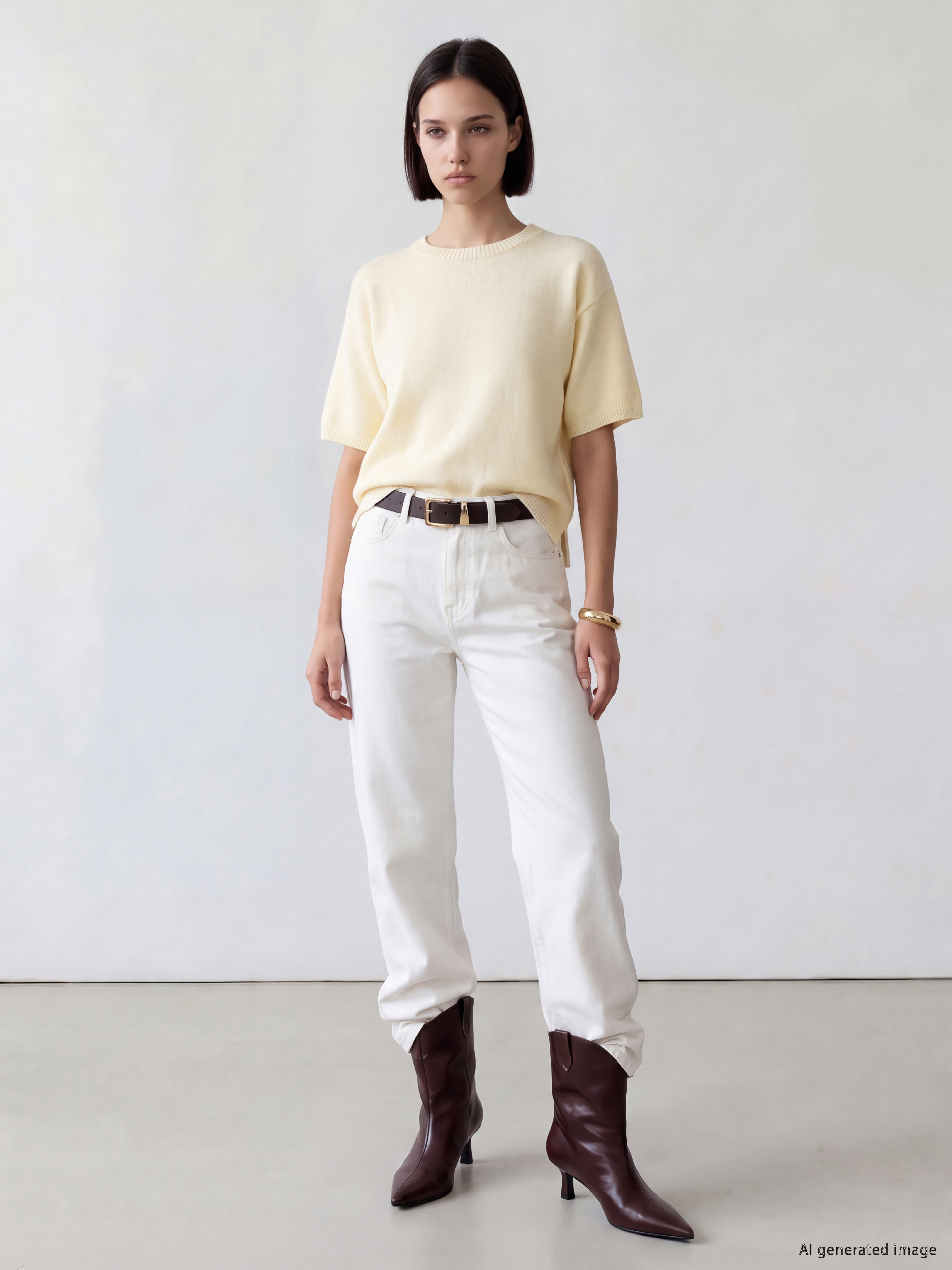 LCW Comfort Bisiklet Yaka Kadın Triko Kazak görsel 2