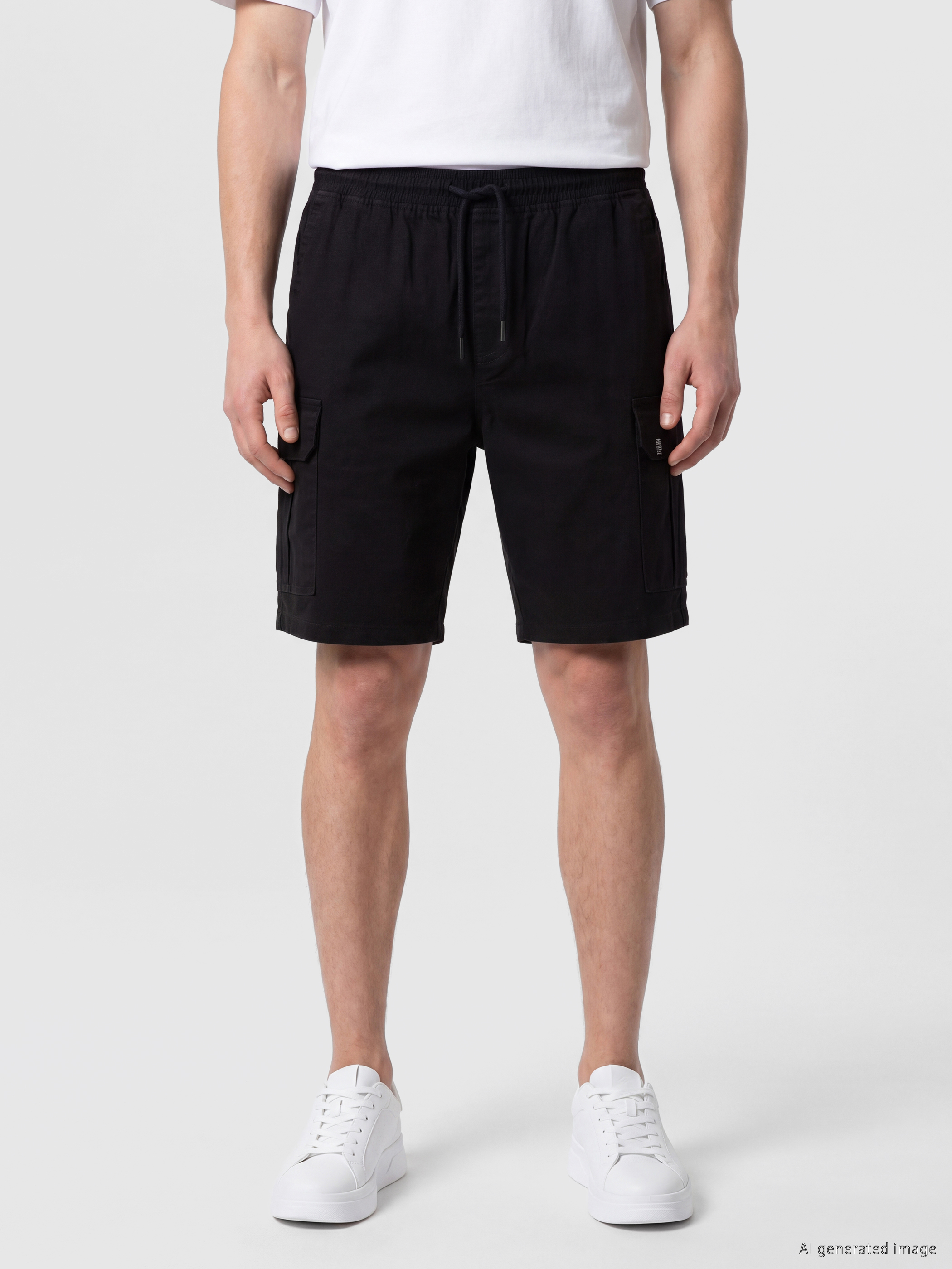 XSIDE Regular Fit Erkek Gabardin Kargo Şort görsel 2