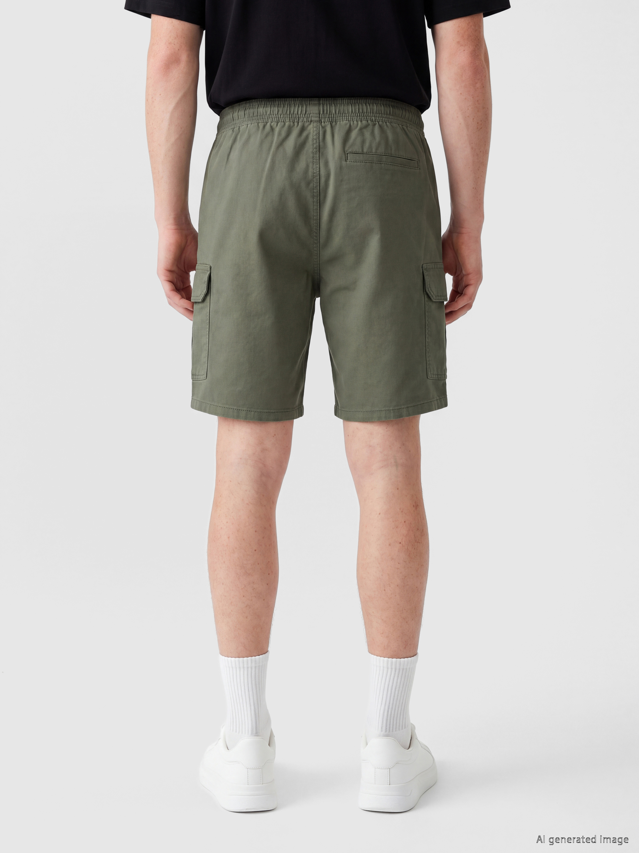 XSIDE Regular Fit Erkek Gabardin Kargo Şort görsel 4