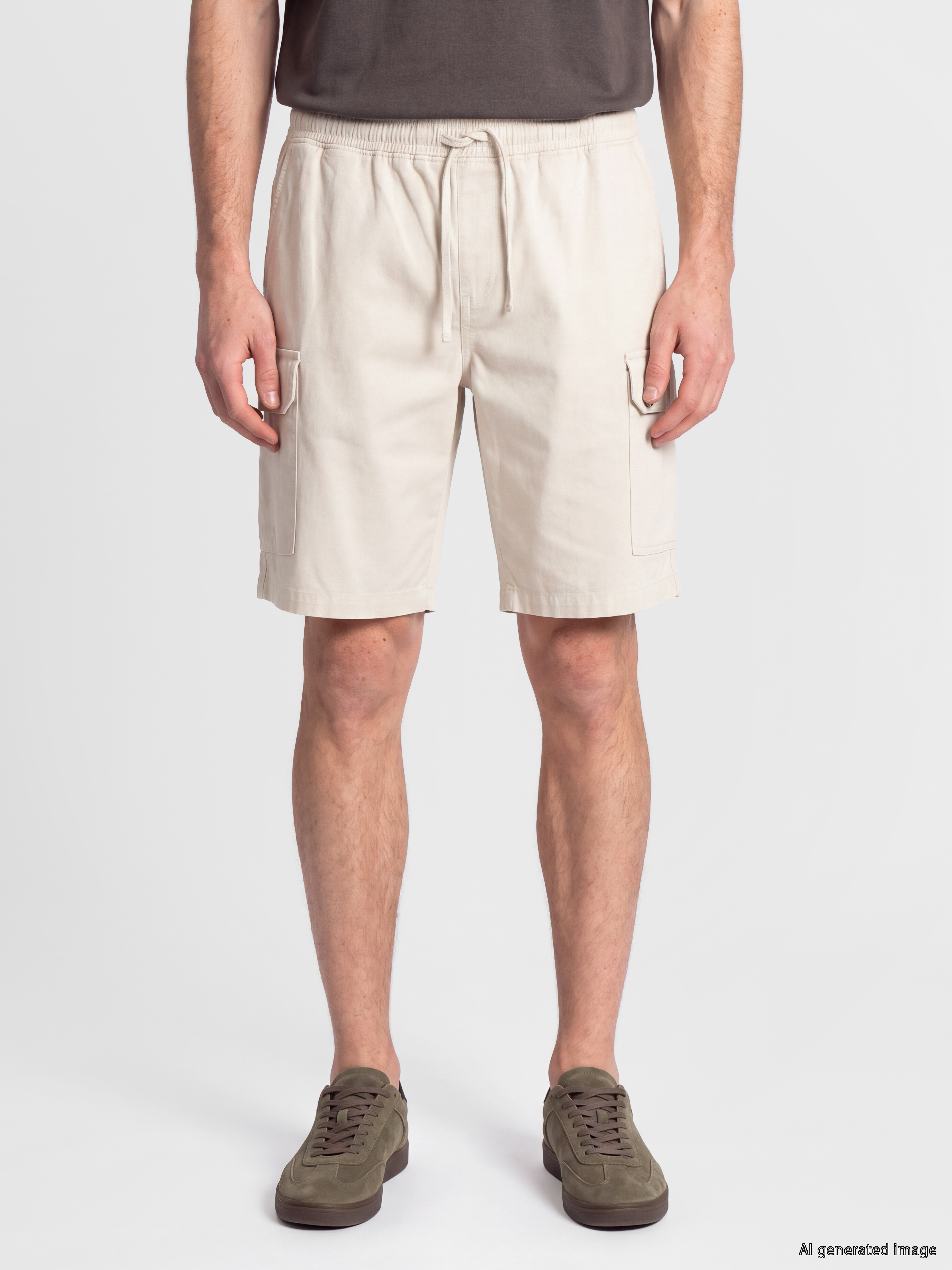 XSIDE Regular Fit Erkek Gabardin Kargo Şort görsel 2