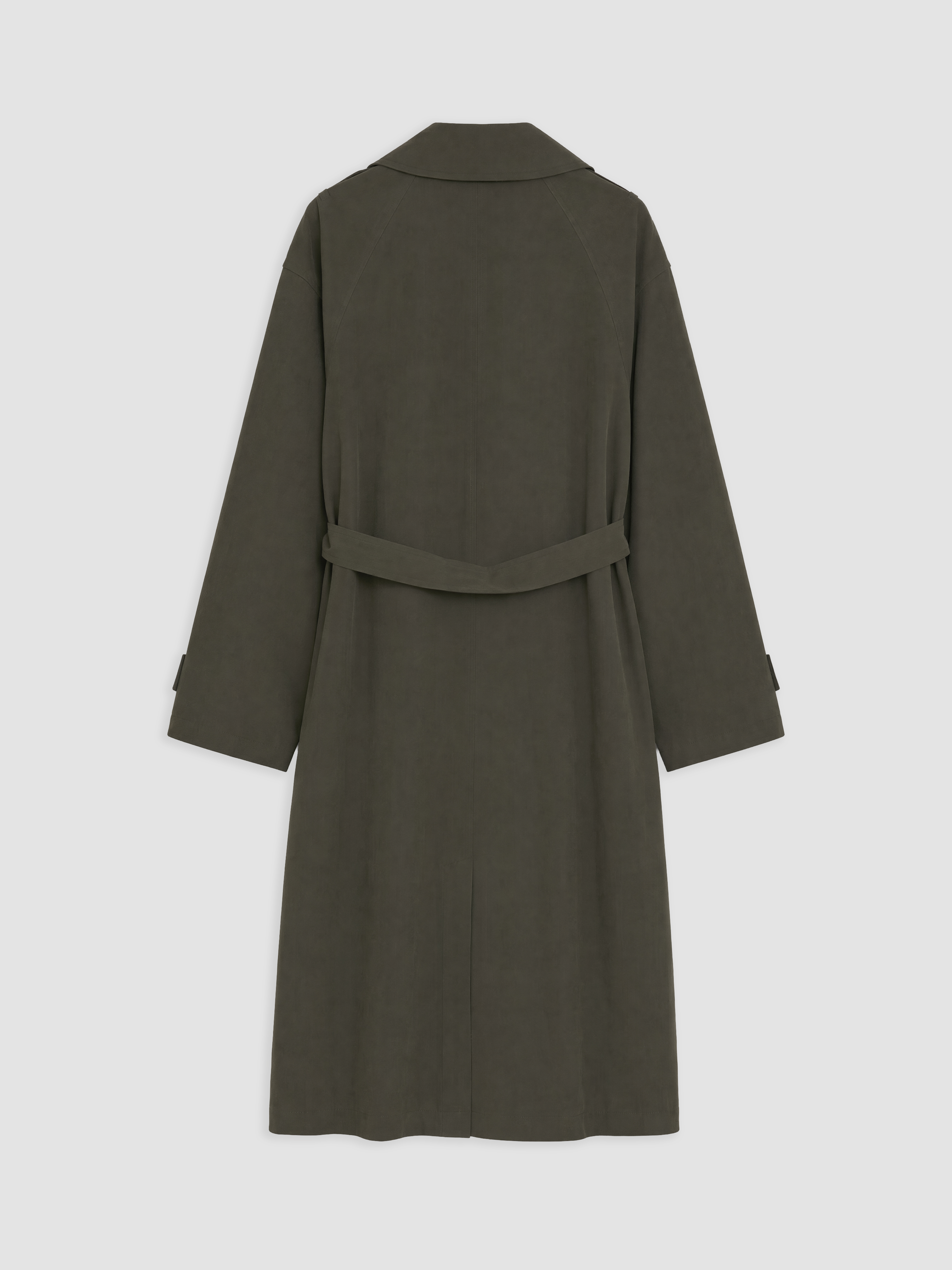 LCW Modest Kuşaklı Kadın Gabardin Trençkot görsel 6