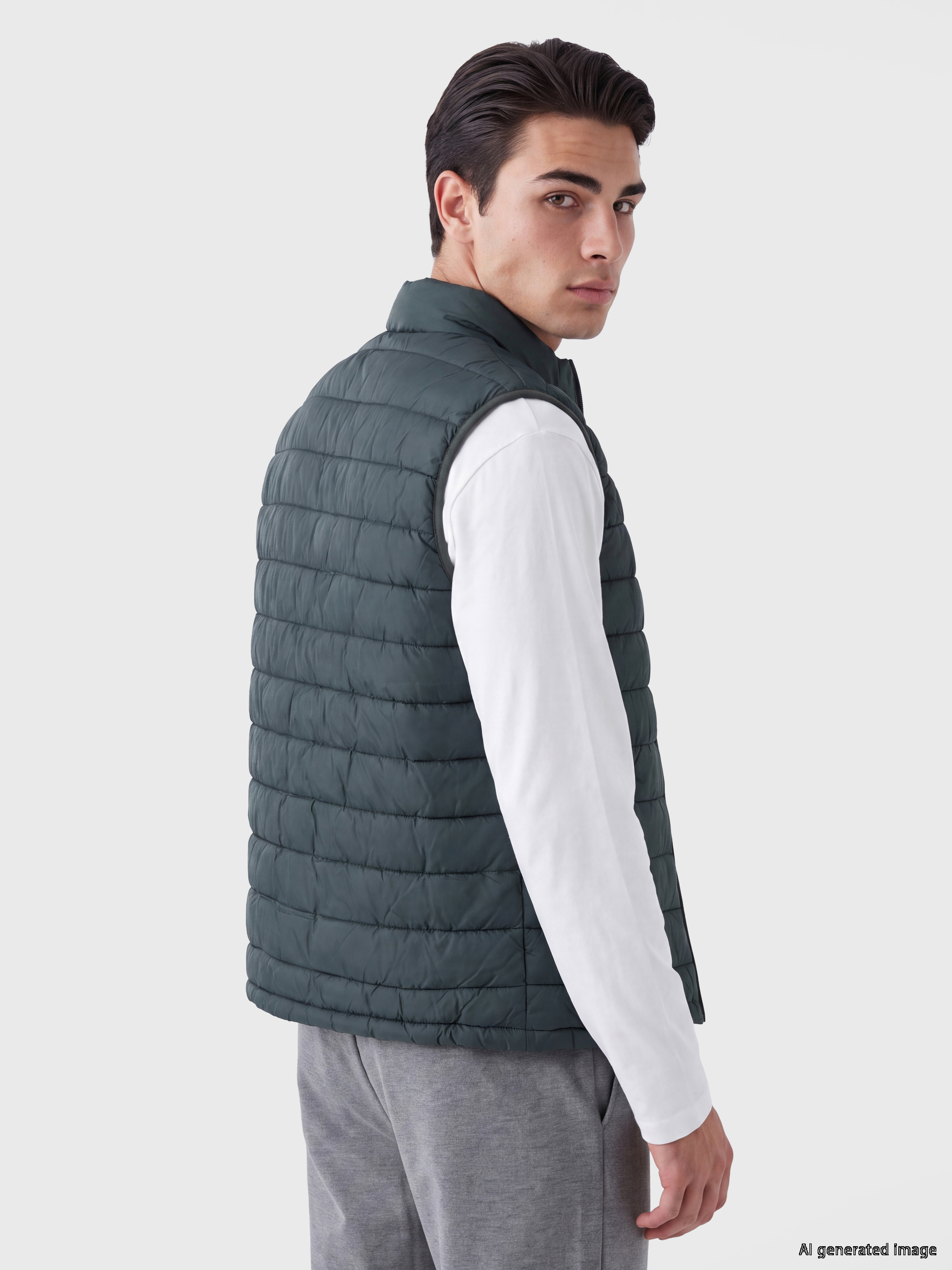 LCWAIKIKI Classic Regular Fit Dik Yaka Erkek Şişme Yelek görsel 3