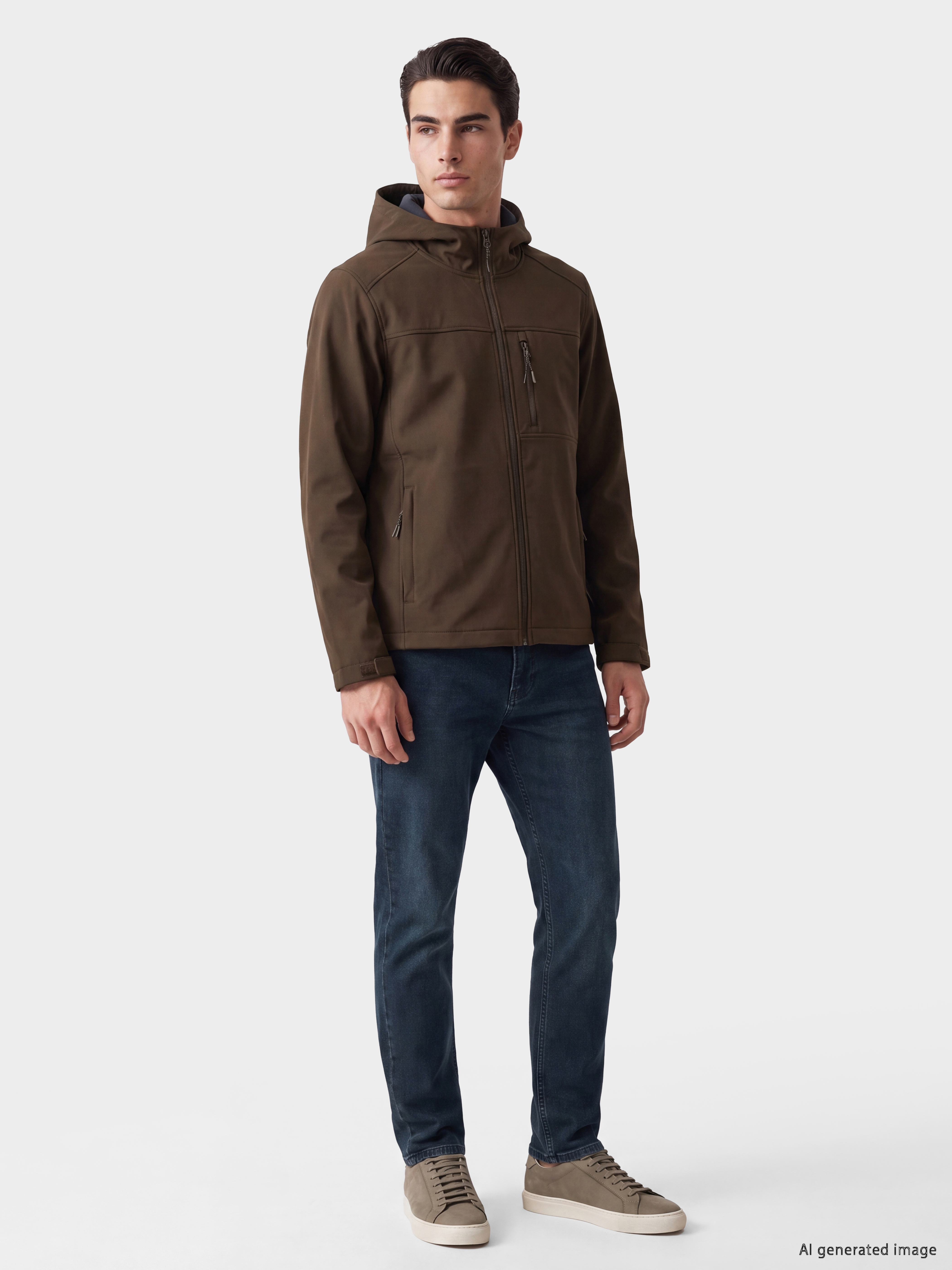 LCWAIKIKI Classic Regular Fit Kapüşonlu Erkek Ceket görsel 2