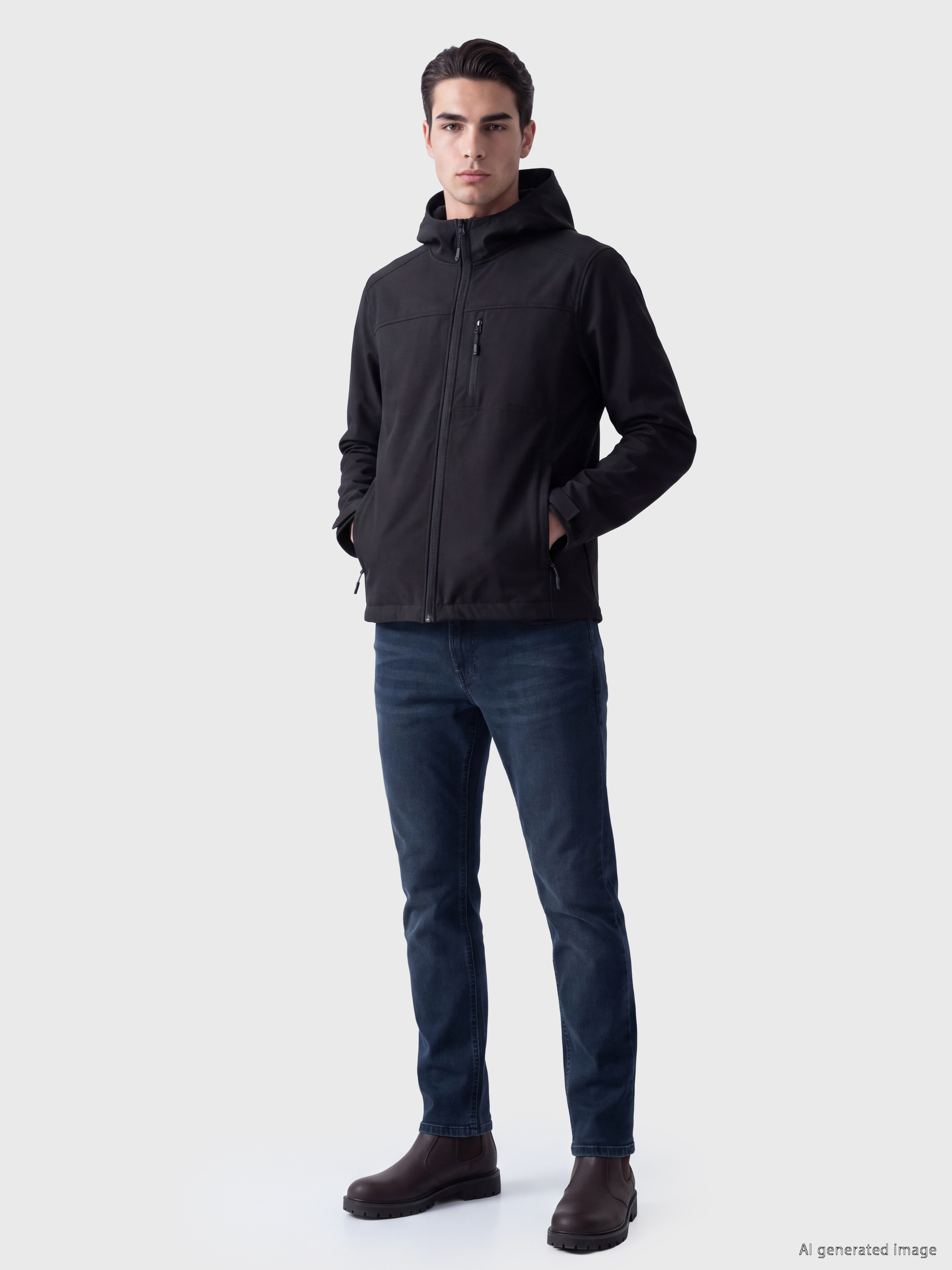 LCWAIKIKI Classic Regular Fit Kapüşonlu Erkek Ceket