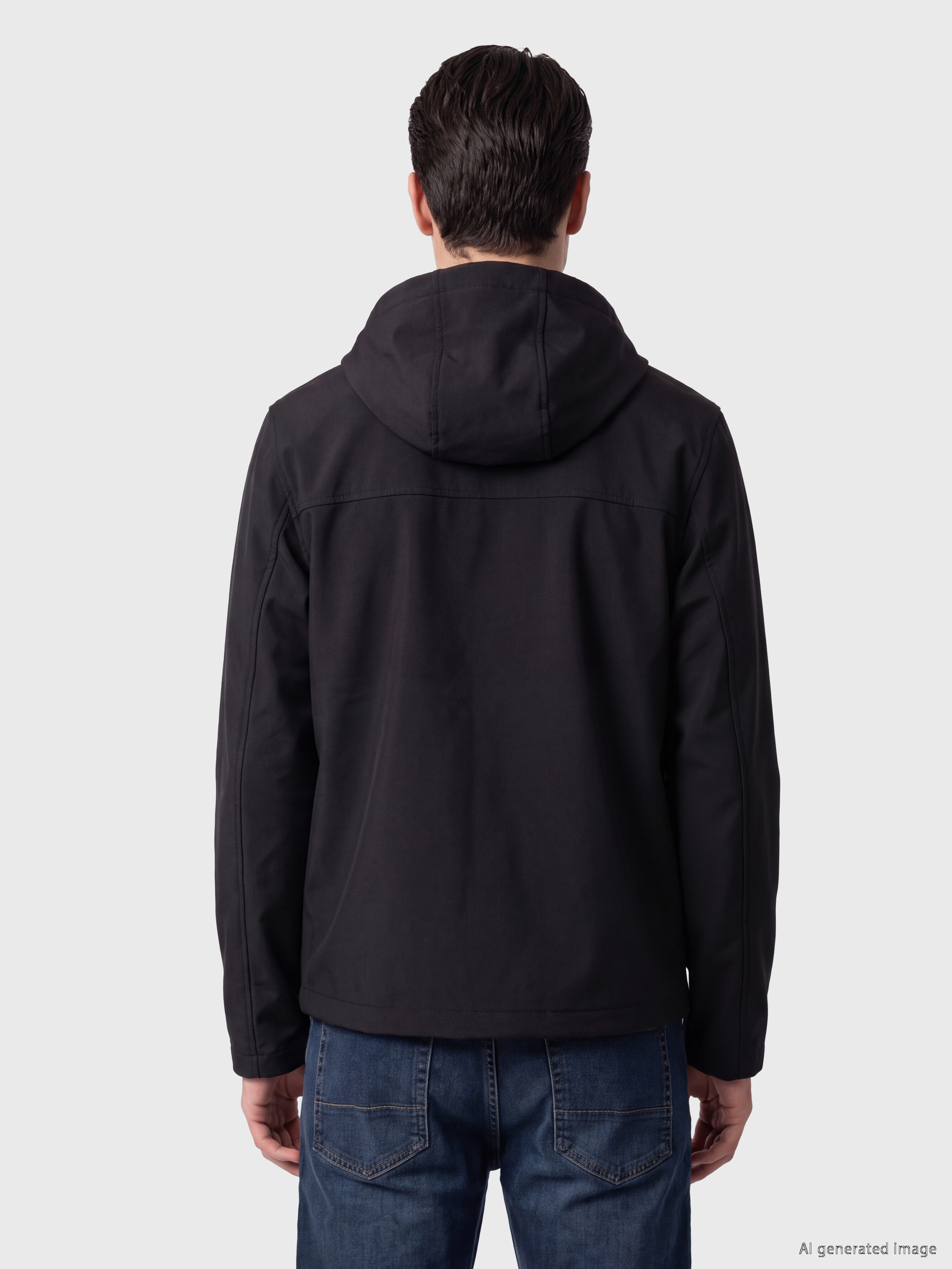 LCWAIKIKI Classic Regular Fit Kapüşonlu Erkek Ceket görsel 3
