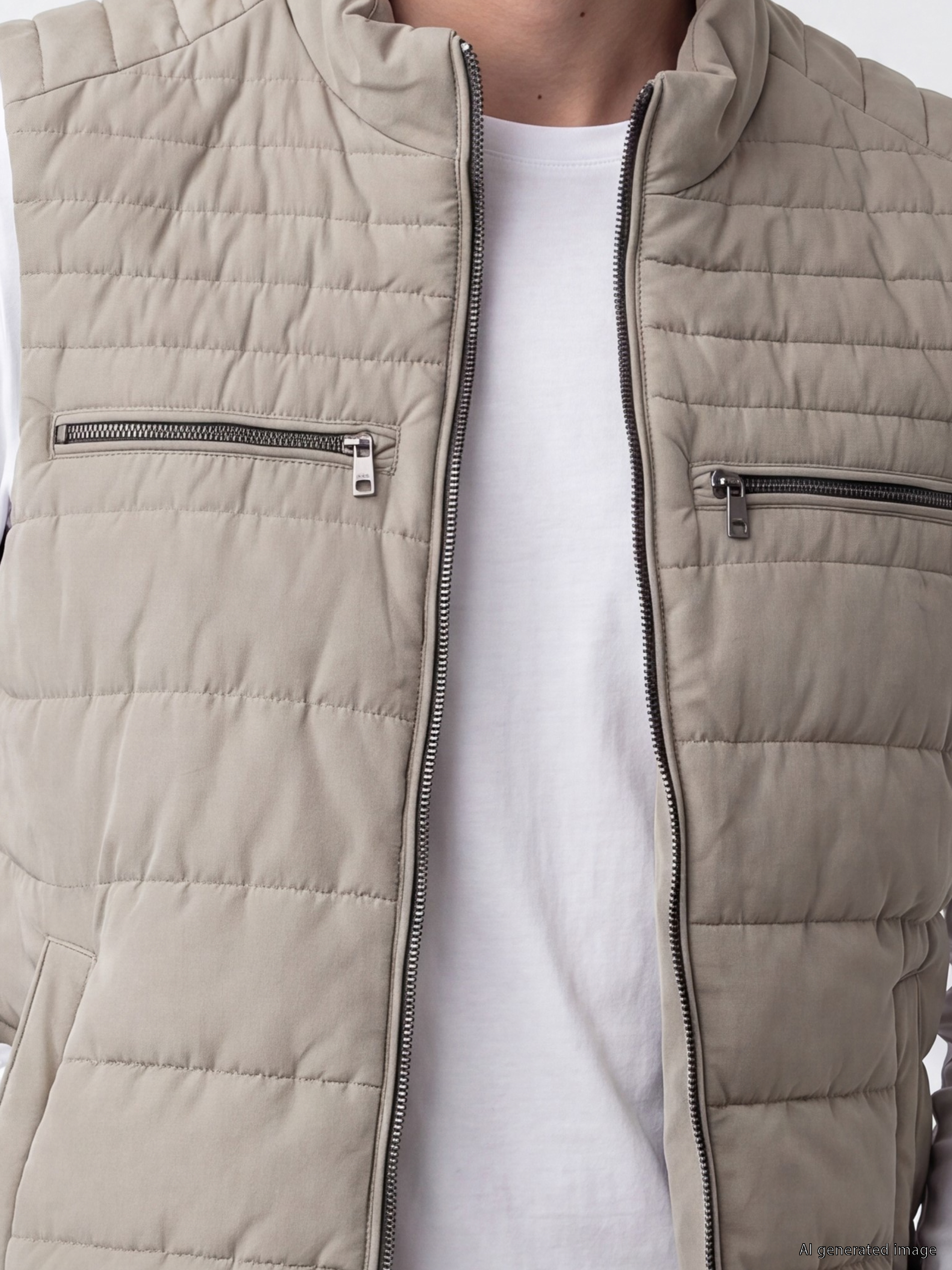 LCWAIKIKI Classic Regular Fit Dik Yaka Erkek Şişme Yelek görsel 3