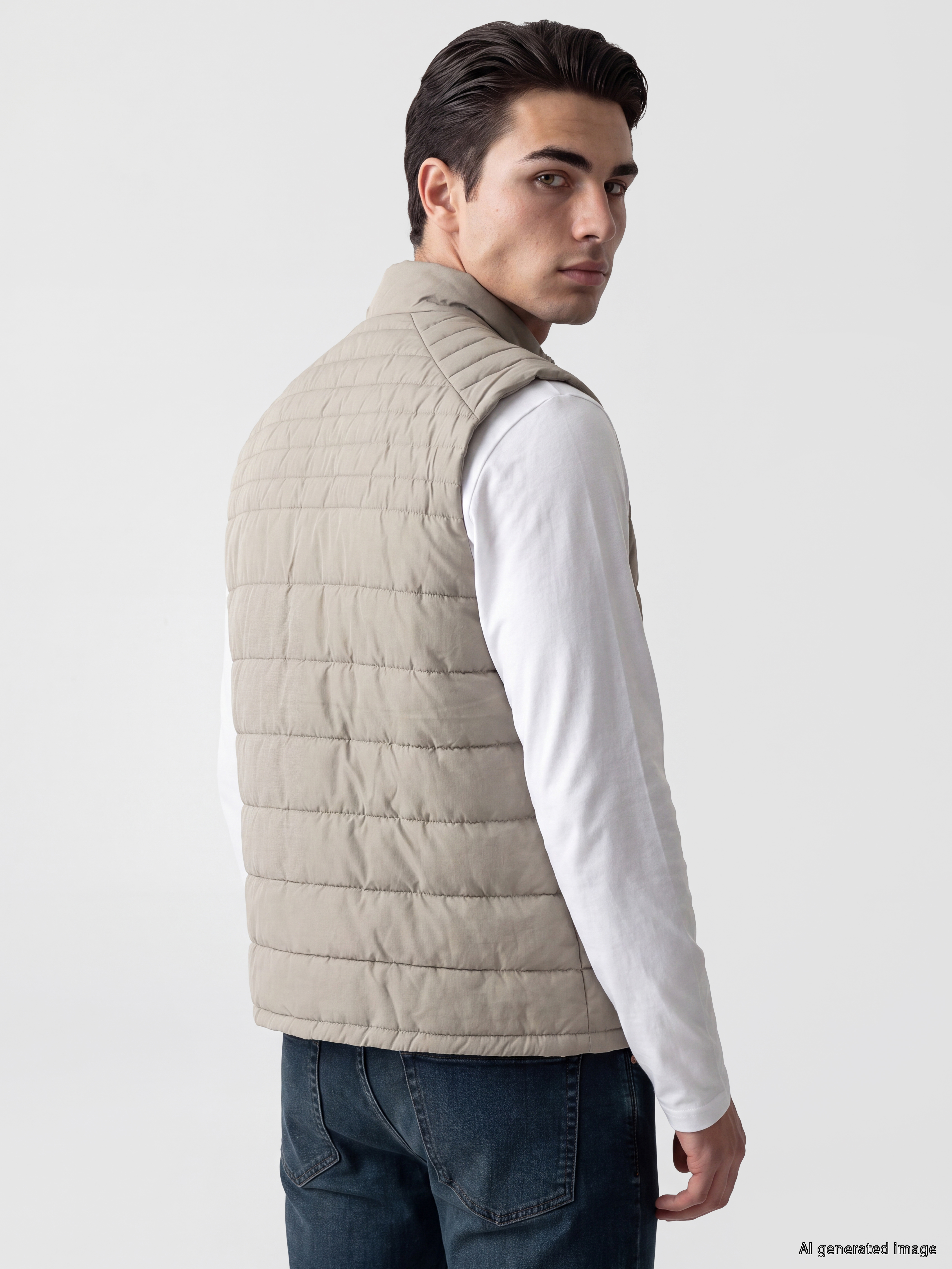 LCWAIKIKI Classic Regular Fit Dik Yaka Erkek Şişme Yelek görsel 4