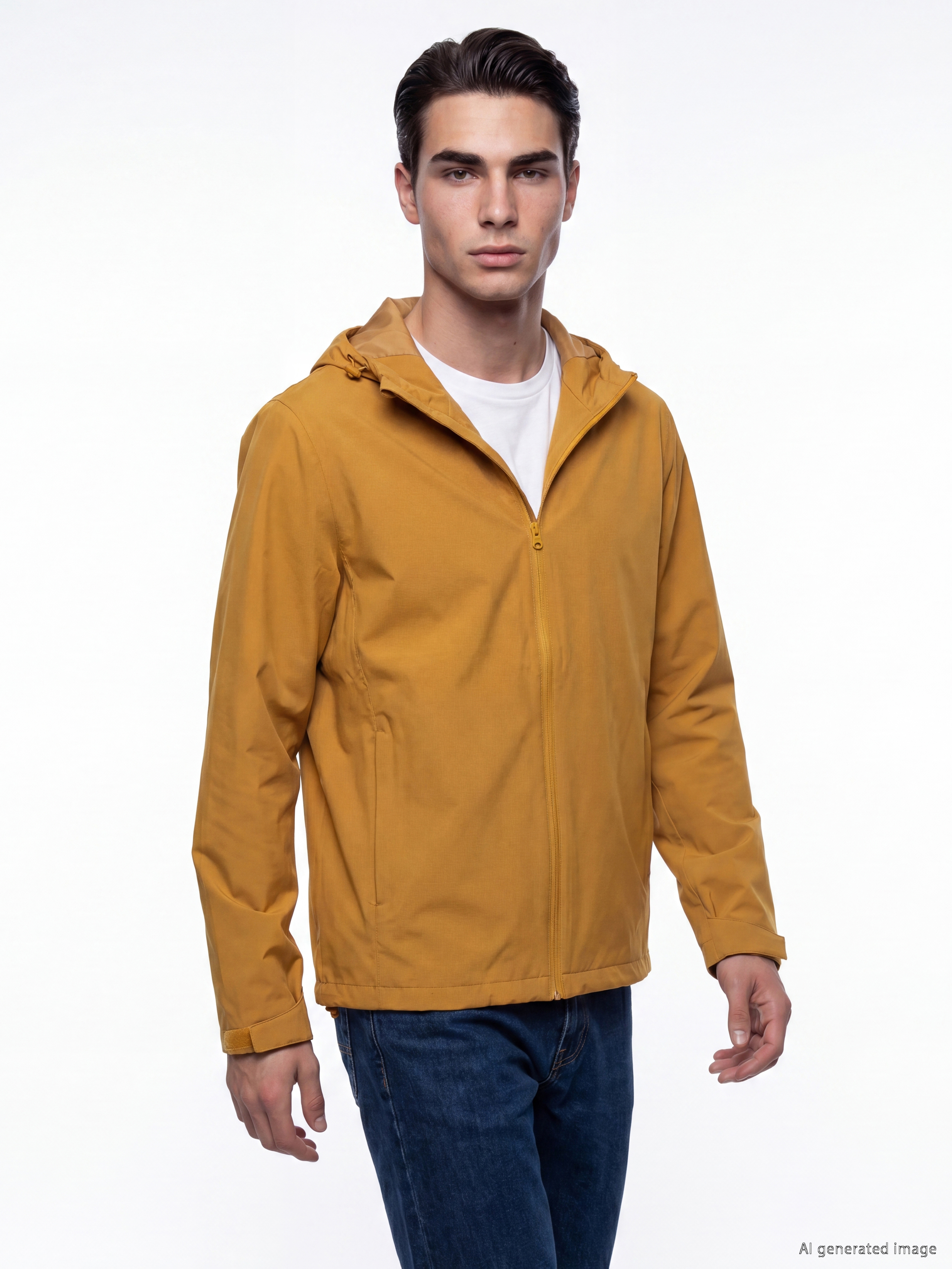 LCWAIKIKI Classic Regular Fit Kapüşonlu Erkek Yağmurluk