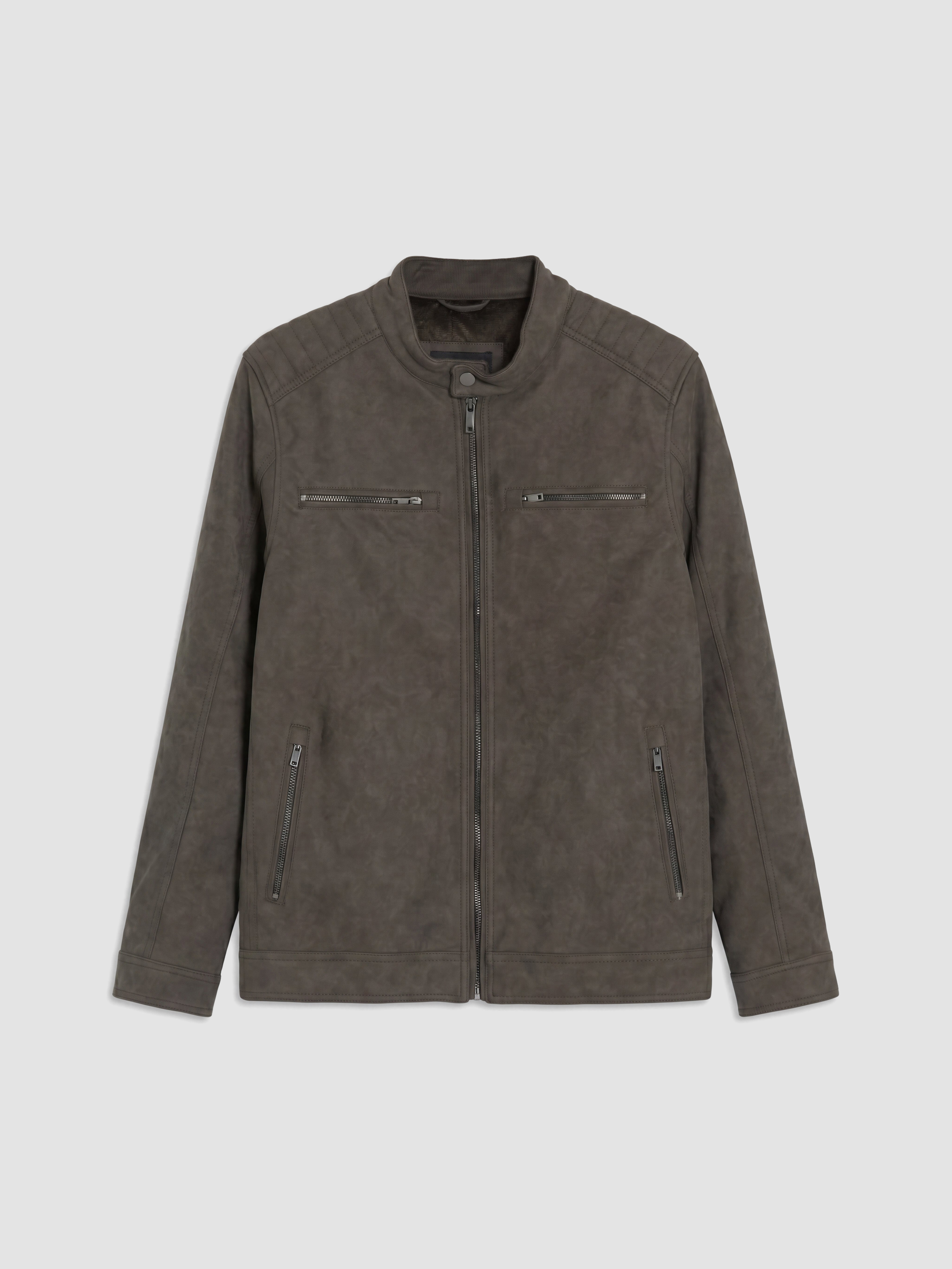LCWAIKIKI Classic Regular Fit Dik Yaka Süet Mont