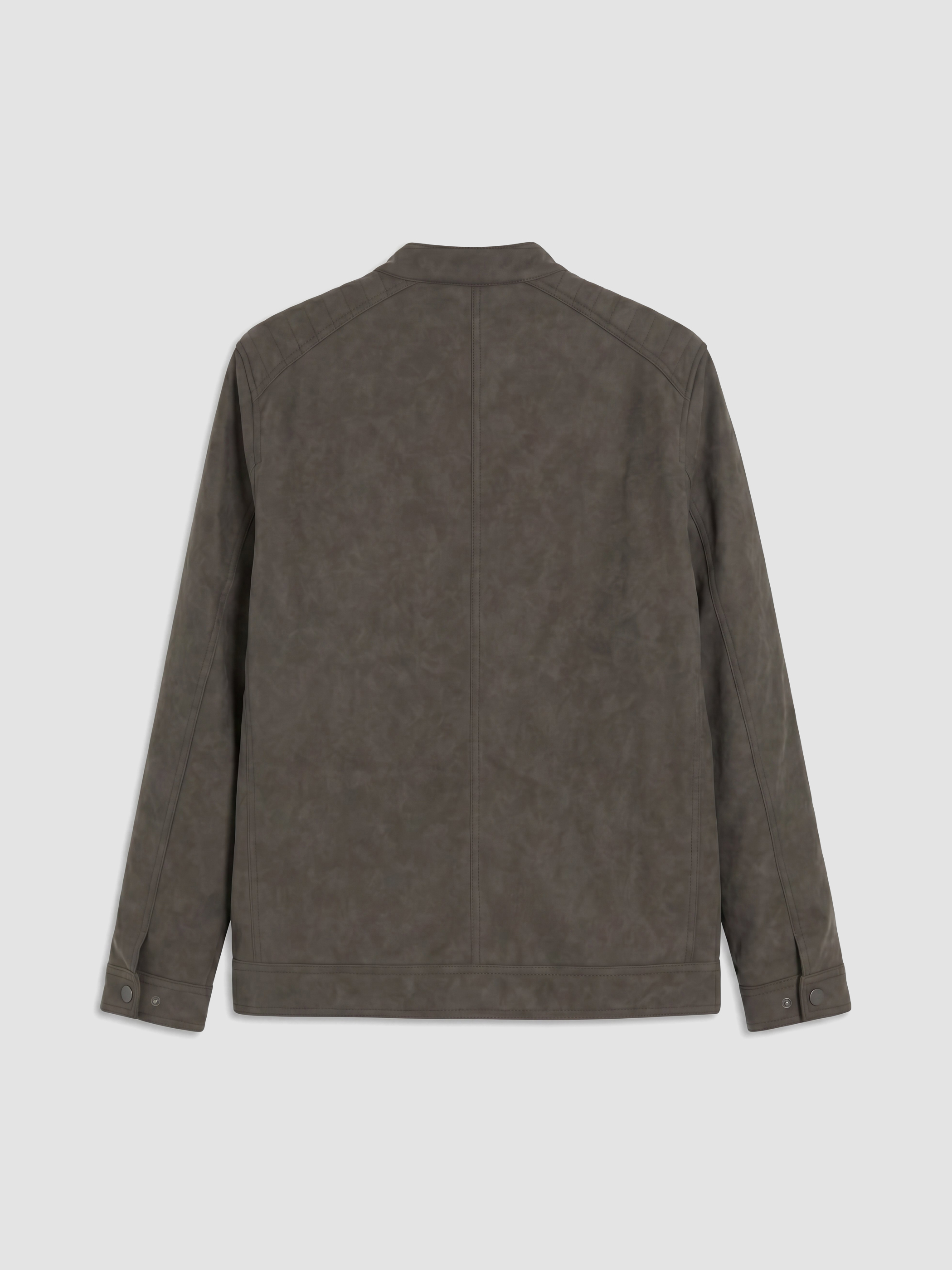 LCWAIKIKI Classic Regular Fit Dik Yaka Süet Mont görsel 4
