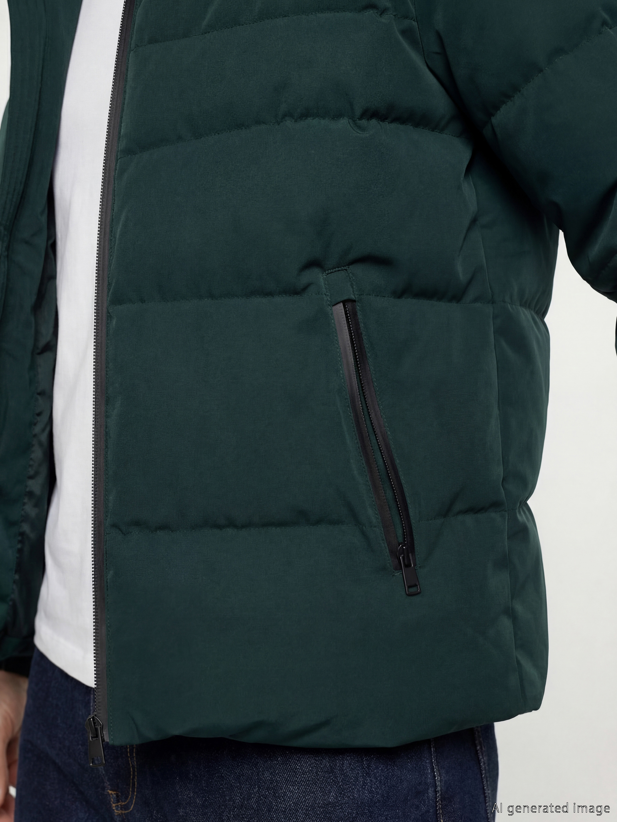 LCWAIKIKI Classic Regular Fit Kapüşonlu Erkek Şişme Mont görsel 3