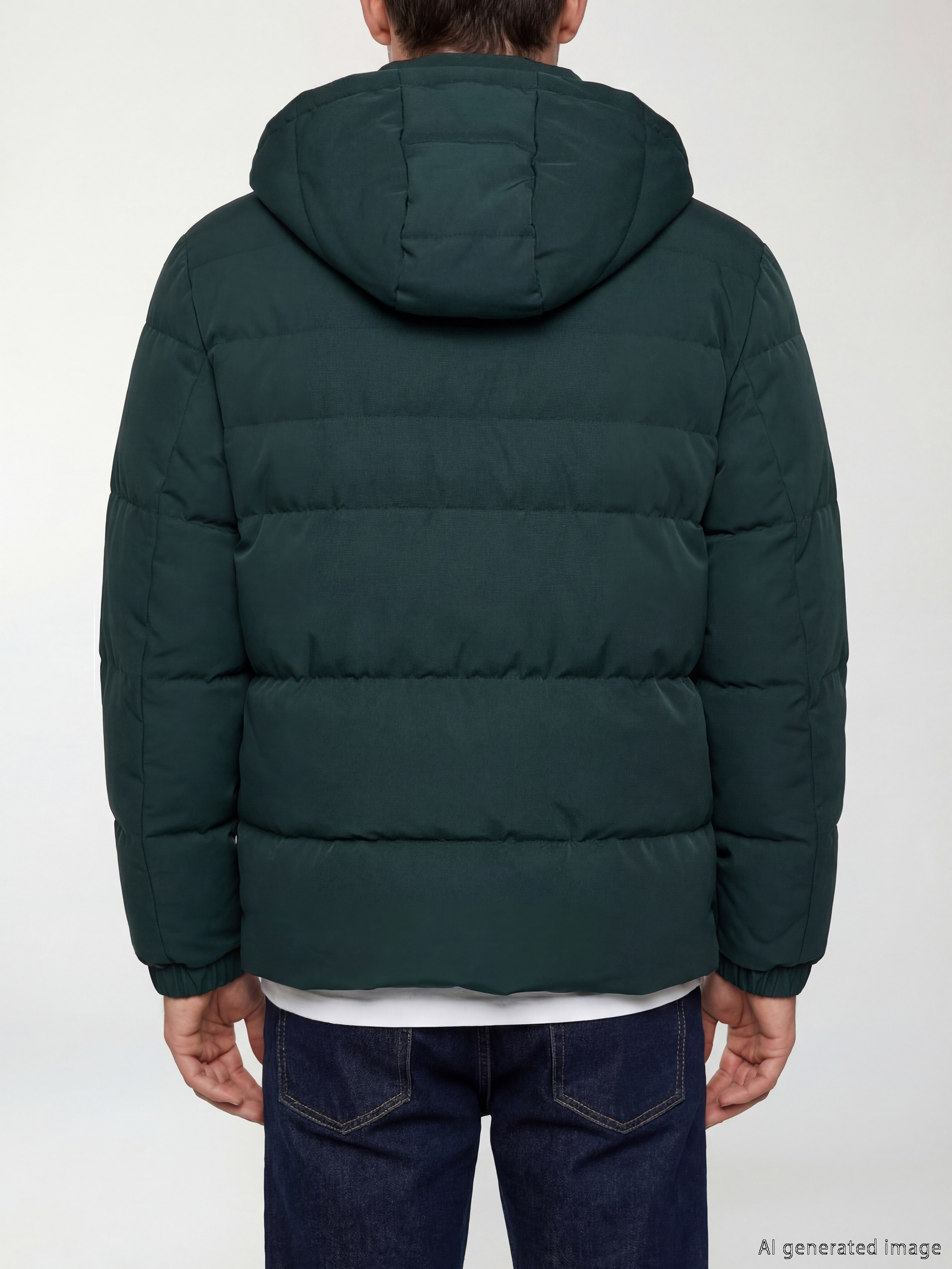 LCWAIKIKI Classic Regular Fit Kapüşonlu Erkek Şişme Mont görsel 5